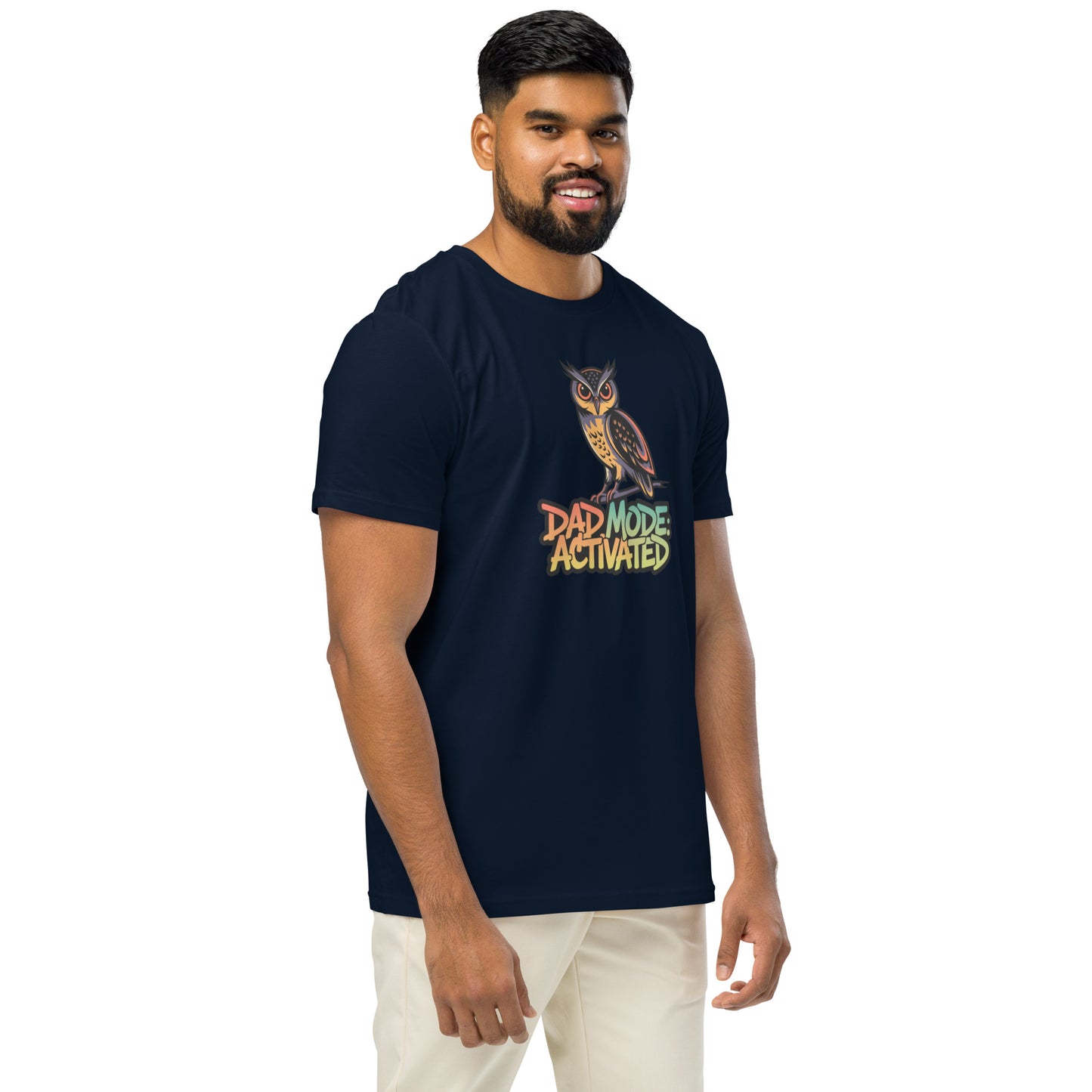 Unisex Organic Mid-Light T-Shirt: Owl Themed Sustainable Fashion Dudeily