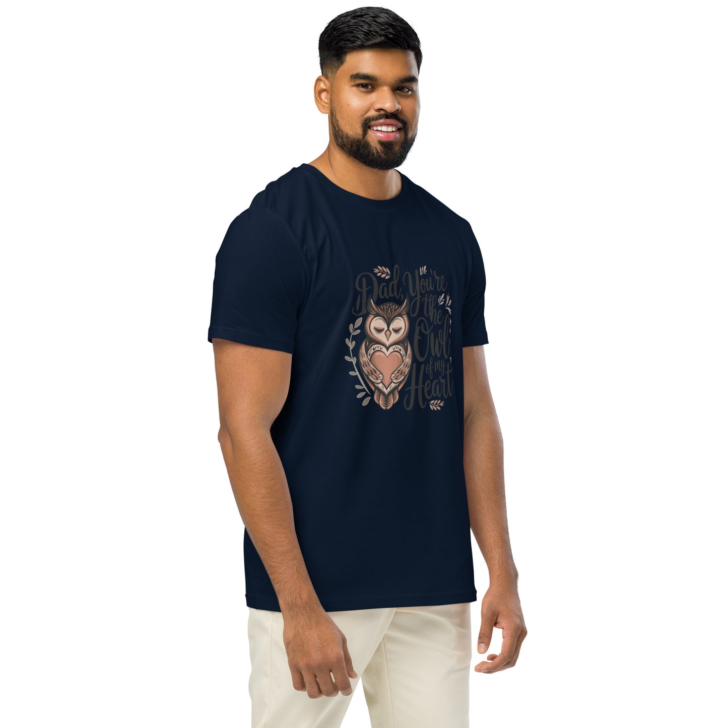 Unisex Organic Mid-Light T-Shirt – Owl-Themed Sustainable Fashion for Father's Day T-Shirt Dudeily