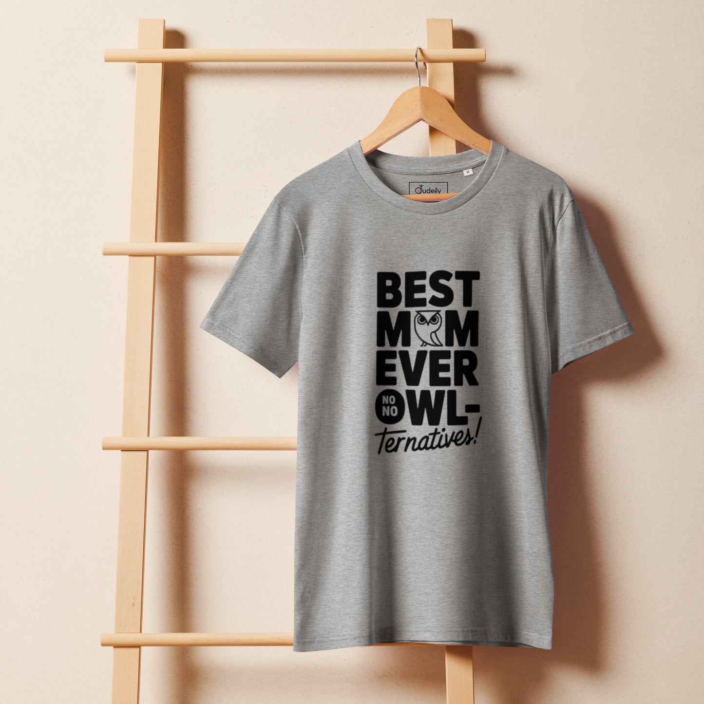 Unisex Organic Mid-Light T-Shirt – Owl Themed Eco-Friendly Tee for Nature Lovers Dudeily