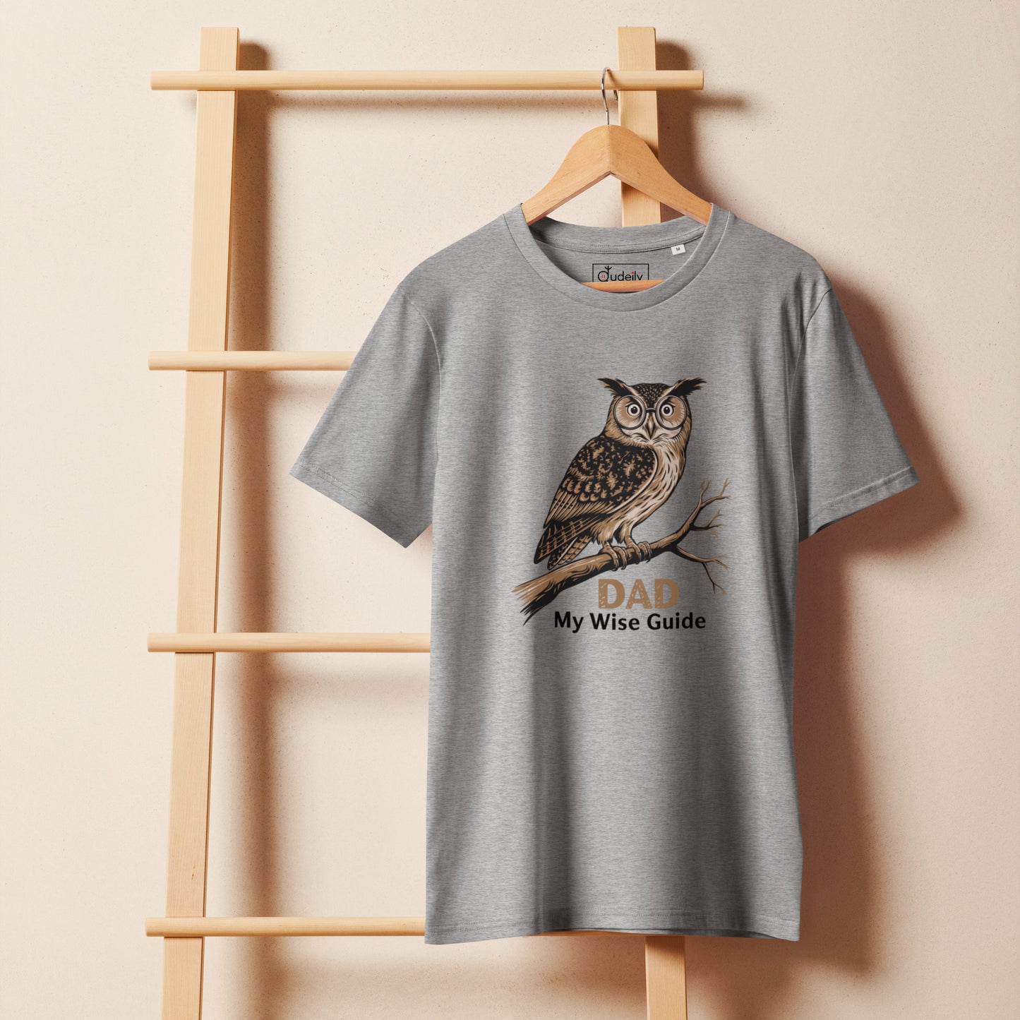 Unisex Organic Mid-Light T-Shirt – Owl Themed Eco-Friendly & Comfortable by Dudeily Dudeily