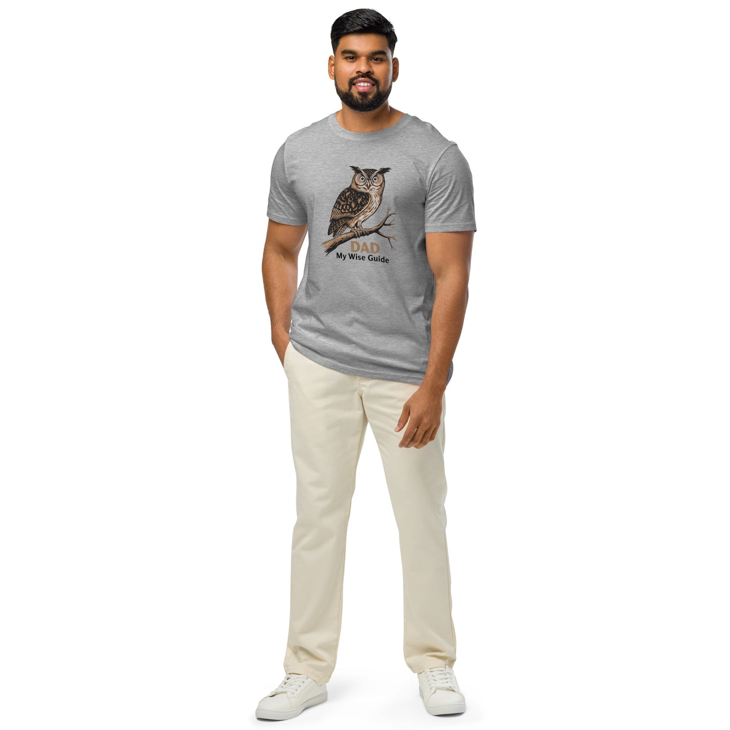 Unisex Organic Mid-Light T-Shirt – Owl Themed Eco-Friendly & Comfortable by Dudeily Dudeily