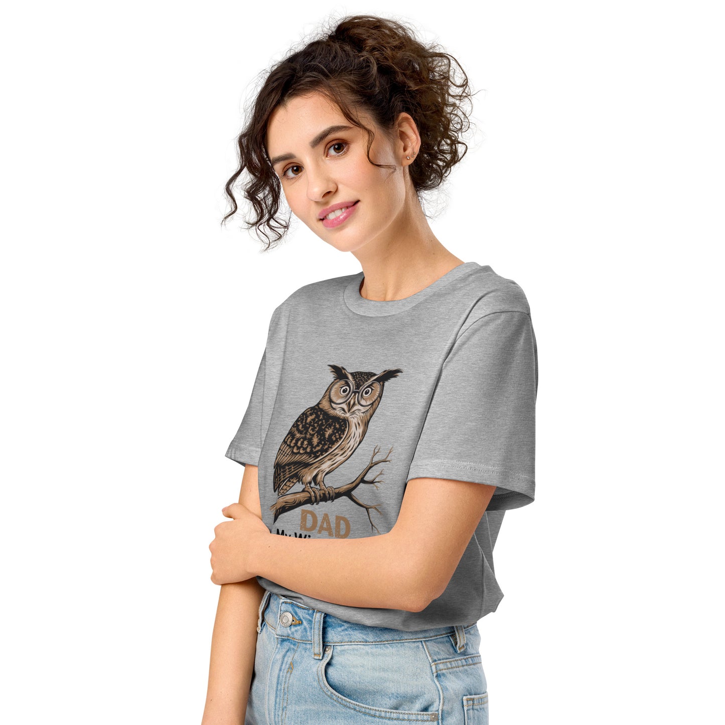Unisex Organic Mid-Light T-Shirt – Owl Themed Eco-Friendly & Comfortable by Dudeily Dudeily