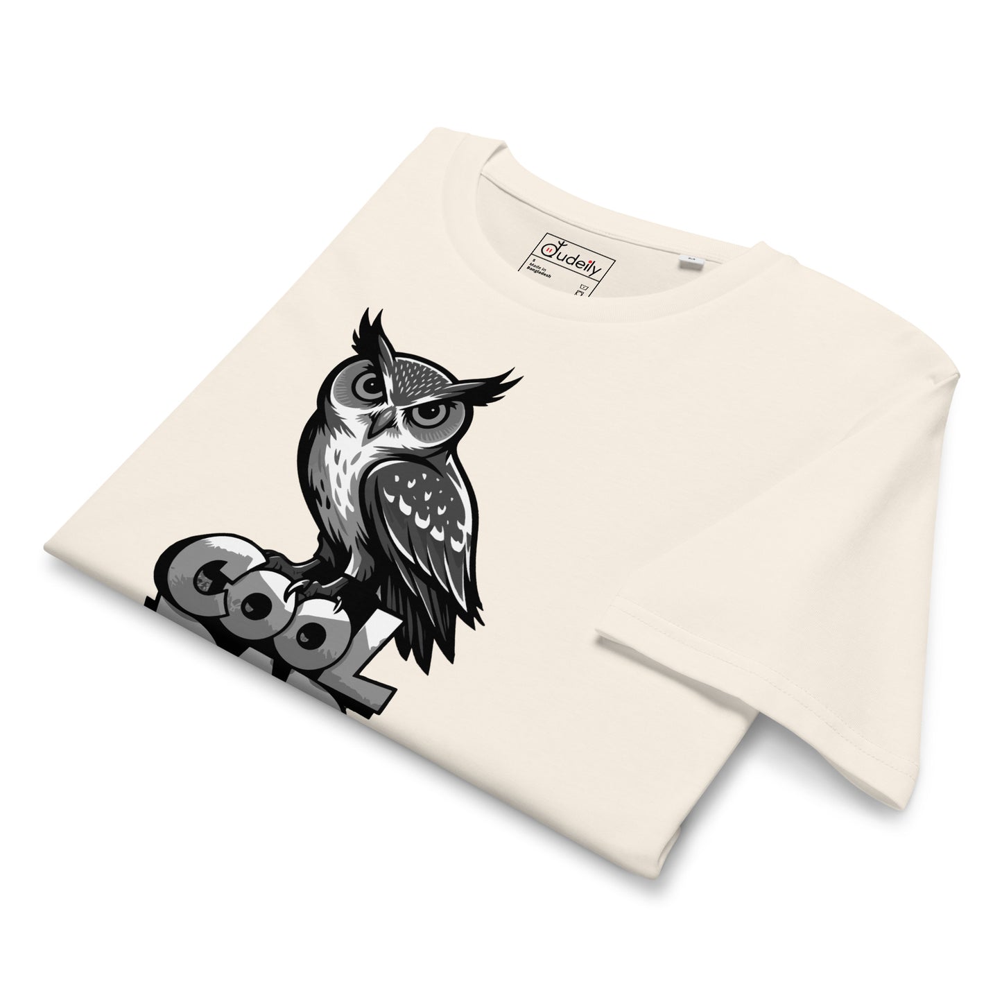 Unisex Organic Mid-Light T-Shirt – Sustainable Father’s Day Gift for Nature & Owl Lovers | Dudeily Dudeily