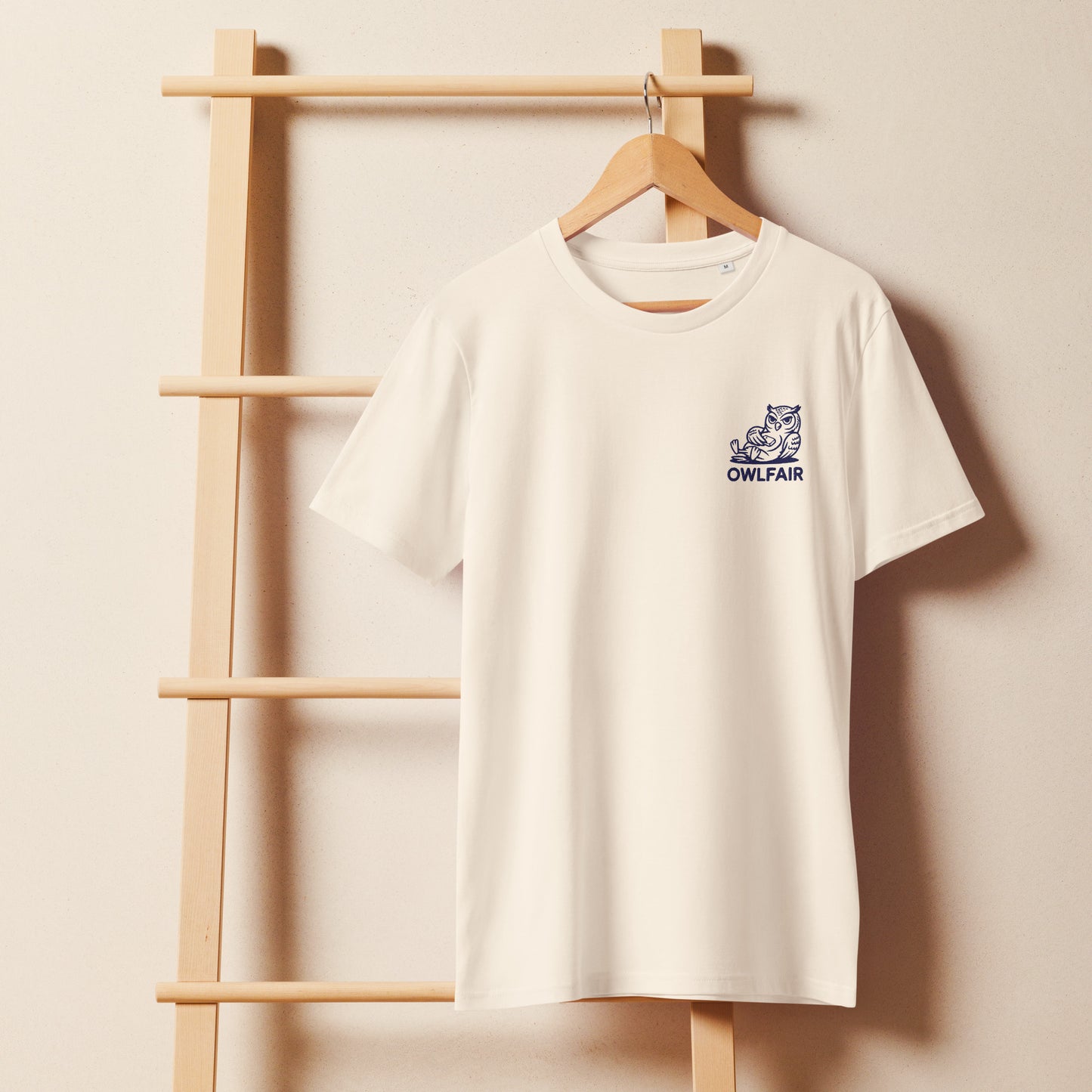 Unisex Organic Mid-Light T-Shirt | Owl-Themed Sustainable Eco Fashion for Nature-Loving Ethical Shoppers Dudeily