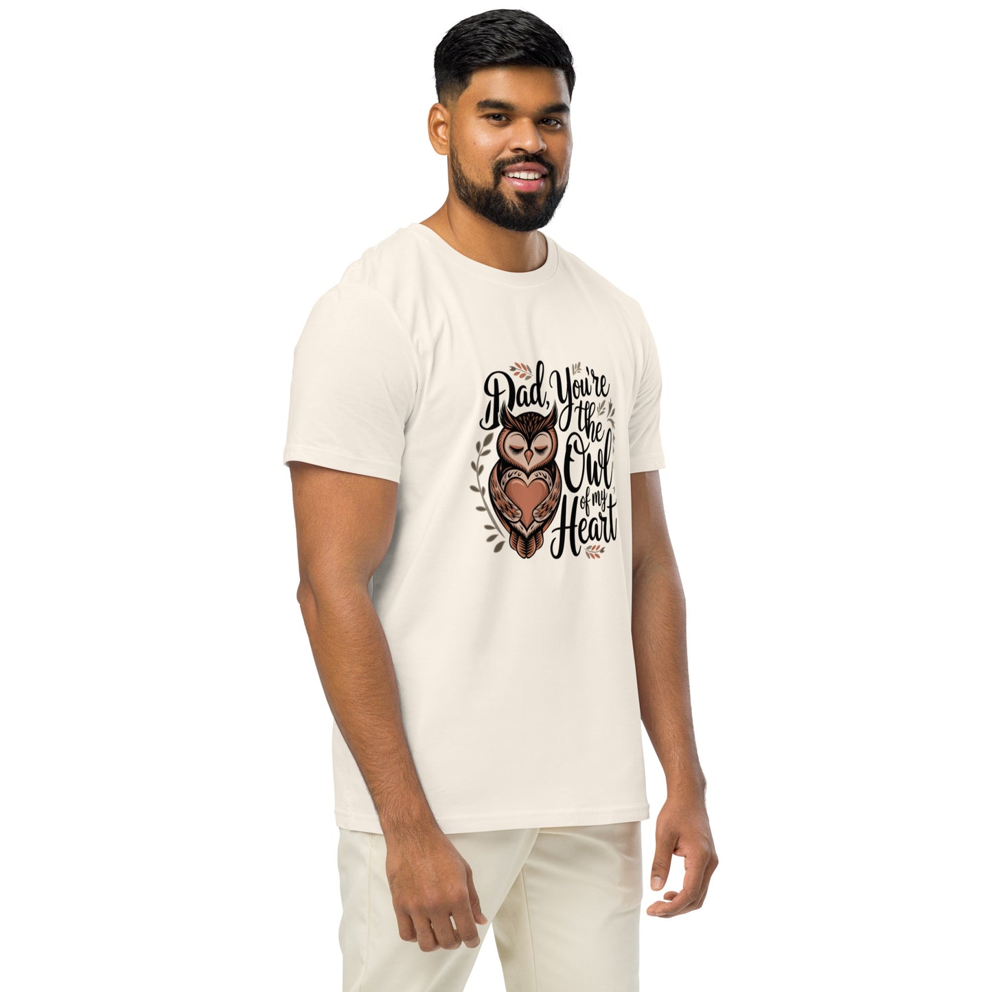 Unisex Organic Mid-Light T-Shirt – Owl-Themed Sustainable Fashion for Father's Day T-Shirt Dudeily