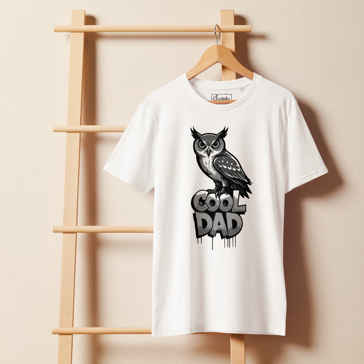 Unisex Organic Mid-Light T-Shirt – Sustainable Father’s Day Gift for Nature & Owl Lovers | Dudeily Dudeily