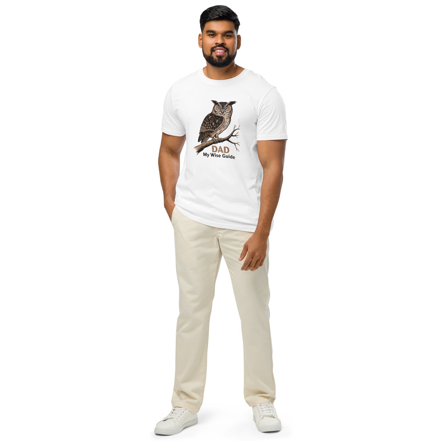 Unisex Organic Mid-Light T-Shirt – Owl Themed Eco-Friendly & Comfortable by Dudeily Dudeily