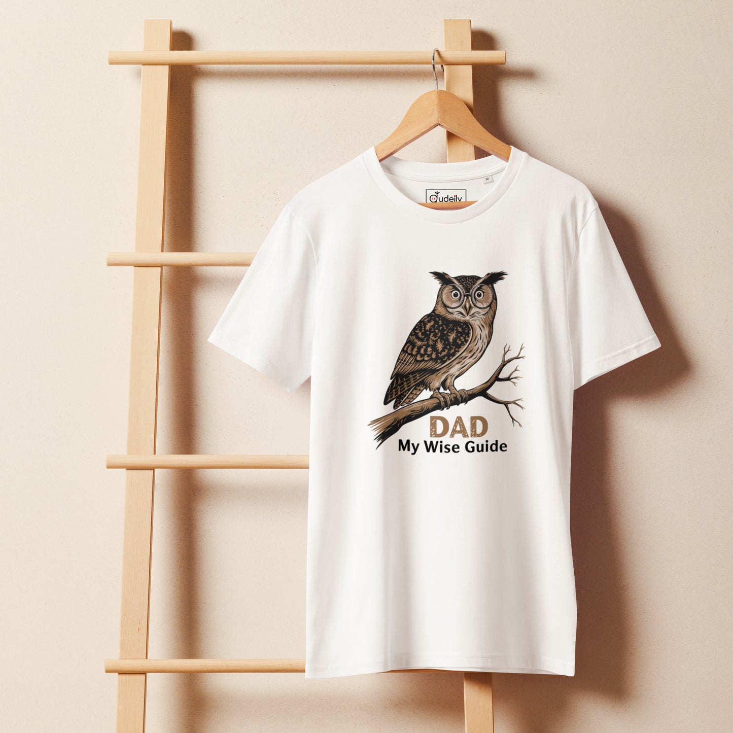 Unisex Organic Mid-Light T-Shirt – Owl Themed Eco-Friendly & Comfortable by Dudeily Dudeily