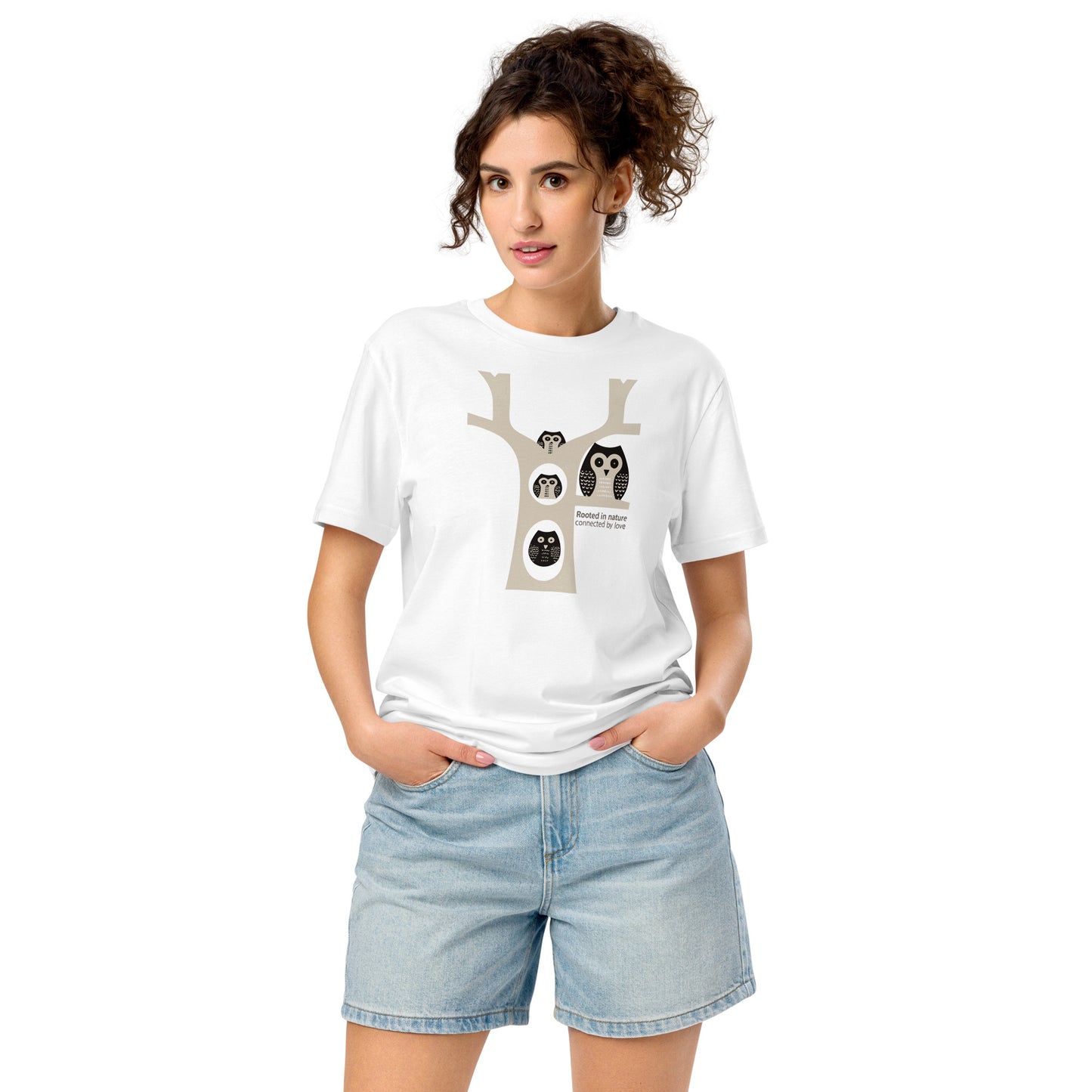 Unisex Organic Mid-Light T-Shirt – OwlNest Sustainable Fashion for Family Day Moments White Dudeily