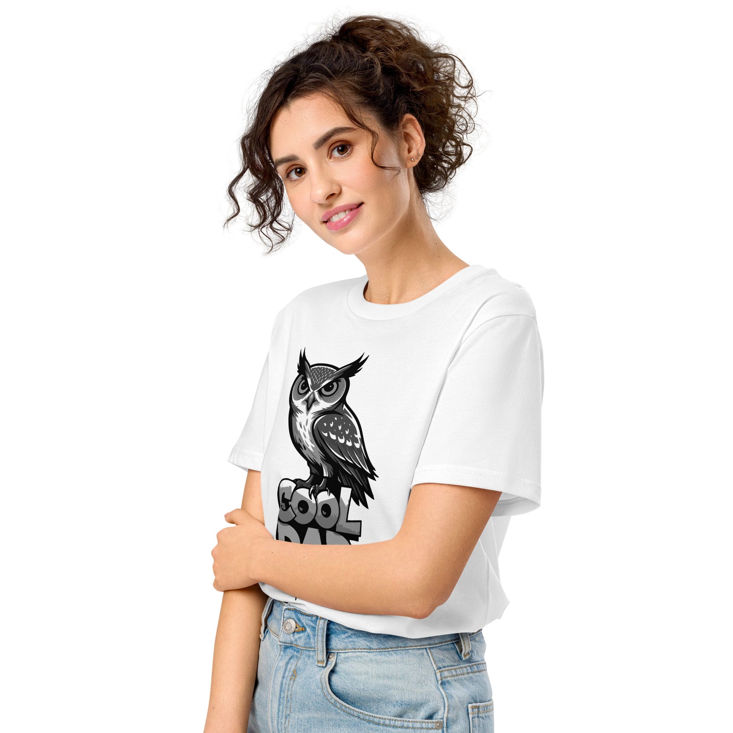 Unisex Organic Mid-Light T-Shirt – Sustainable Father’s Day Gift for Nature & Owl Lovers | Dudeily Dudeily