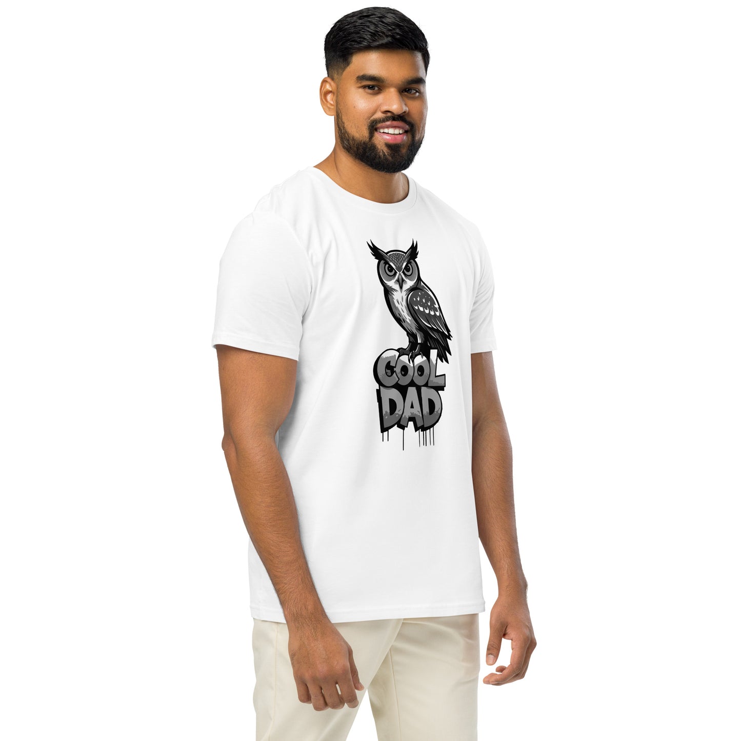 Unisex Organic Mid-Light T-Shirt – Sustainable Father’s Day Gift for Nature & Owl Lovers | Dudeily Dudeily