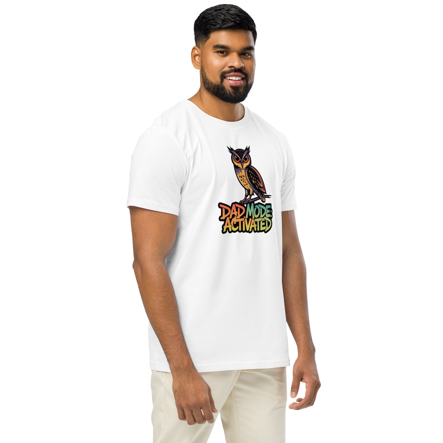 Unisex Organic Mid-Light T-Shirt: Owl Themed Sustainable Fashion Dudeily