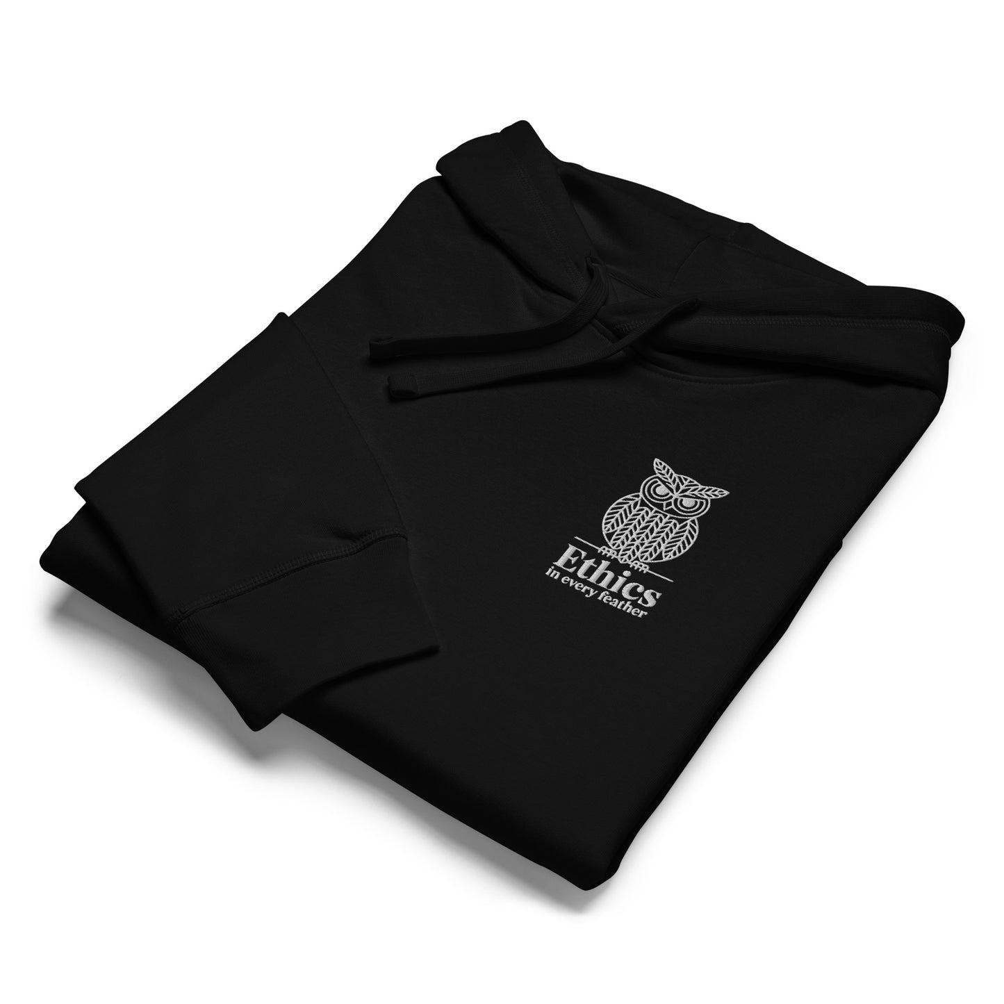 Owl Unisex Organic Mid-Weight Hoodie – "Ethics in Every Feather" | Sustainable Fashion Dudeily