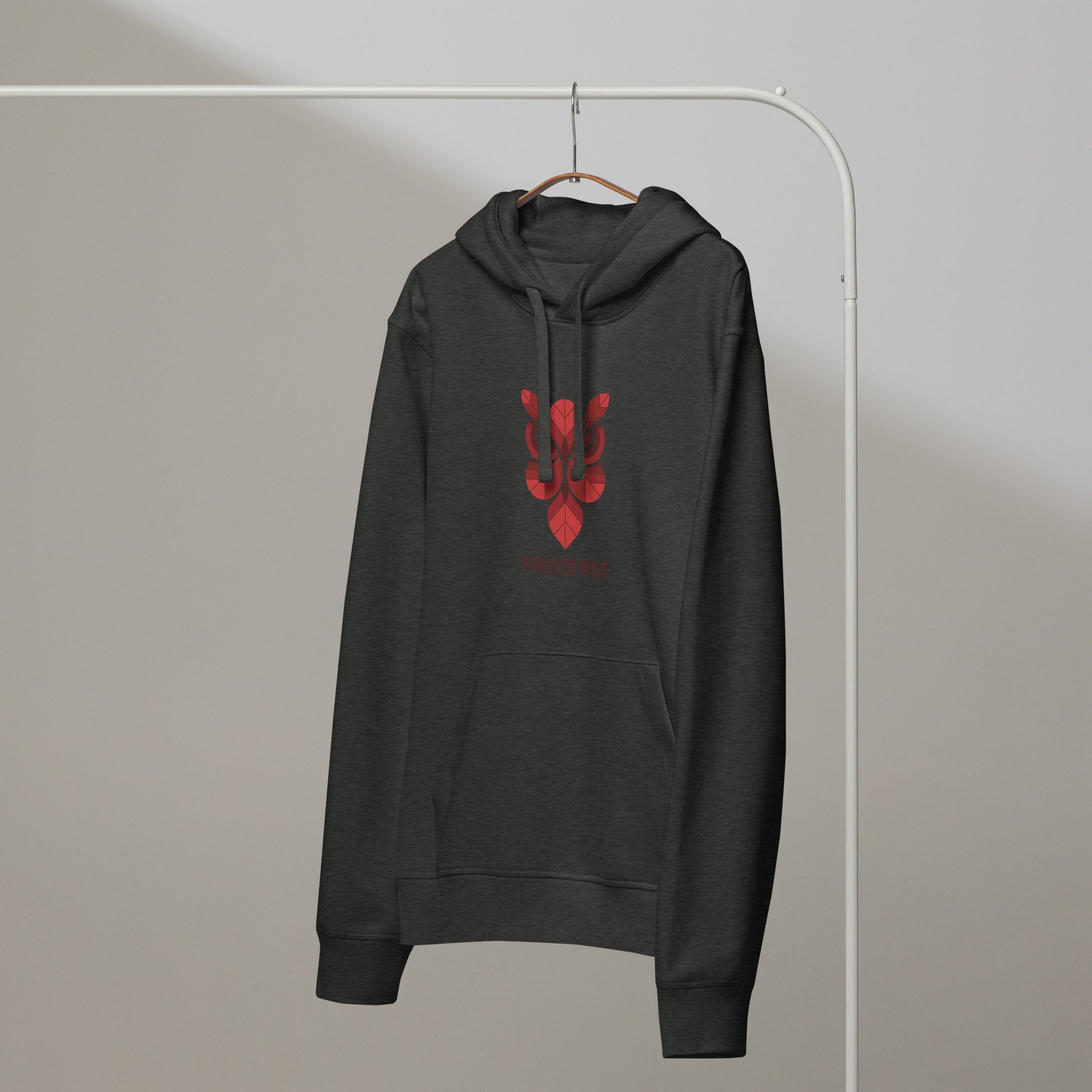 Unisex Organic Mid-Weight Hoodie: 'Forever Wise' | Ethical Owl Clothing USA Dudeily