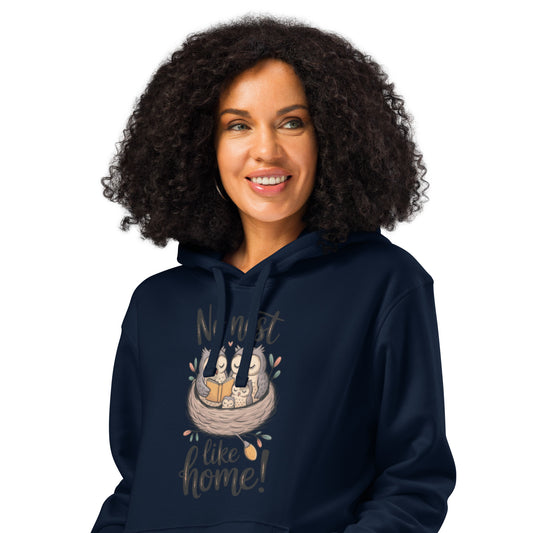 Unisex Organic Mid-Weight Hoodie – For Owl Lovers & Eco Families Dudeily