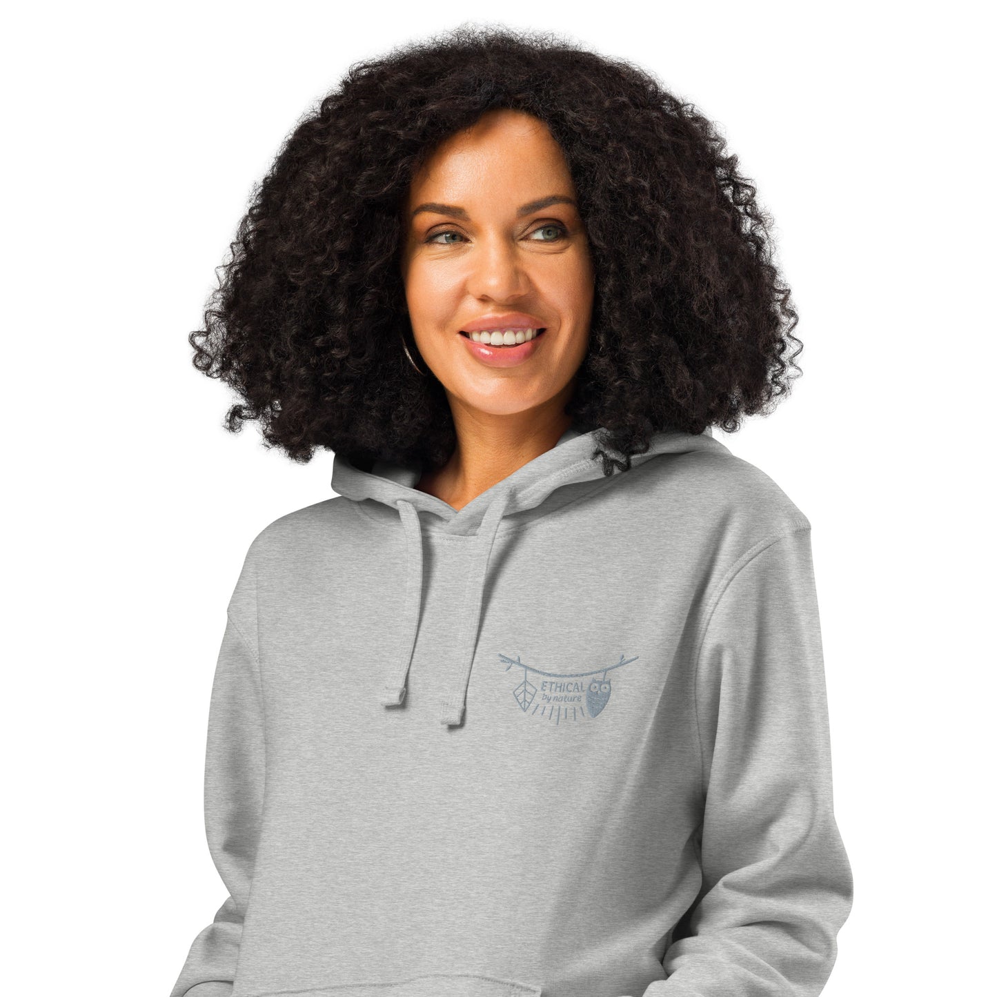 Unisex Organic Mid-Weight Hoodie: Ethical by Nature | Owl Embroidered Sustainable Fashion Dudeily