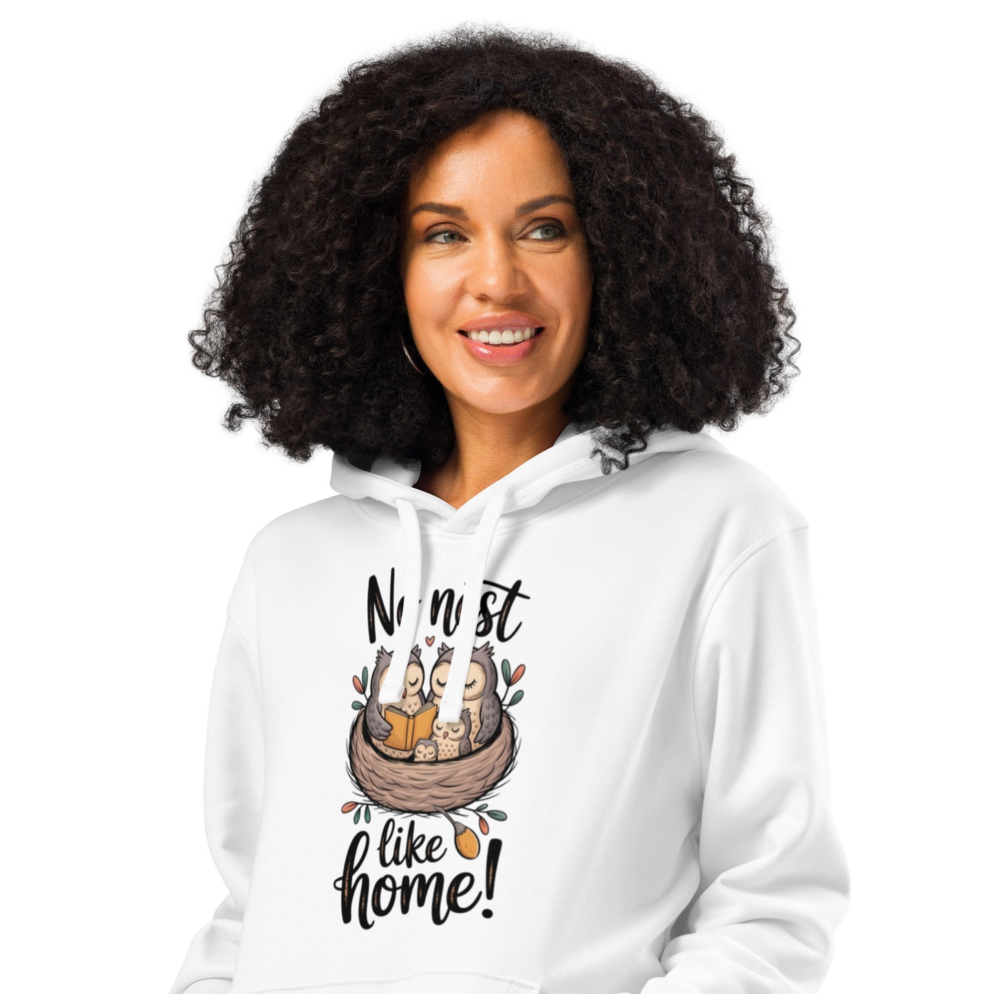 Unisex Organic Mid-Weight Hoodie – For Owl Lovers & Eco Families Dudeily