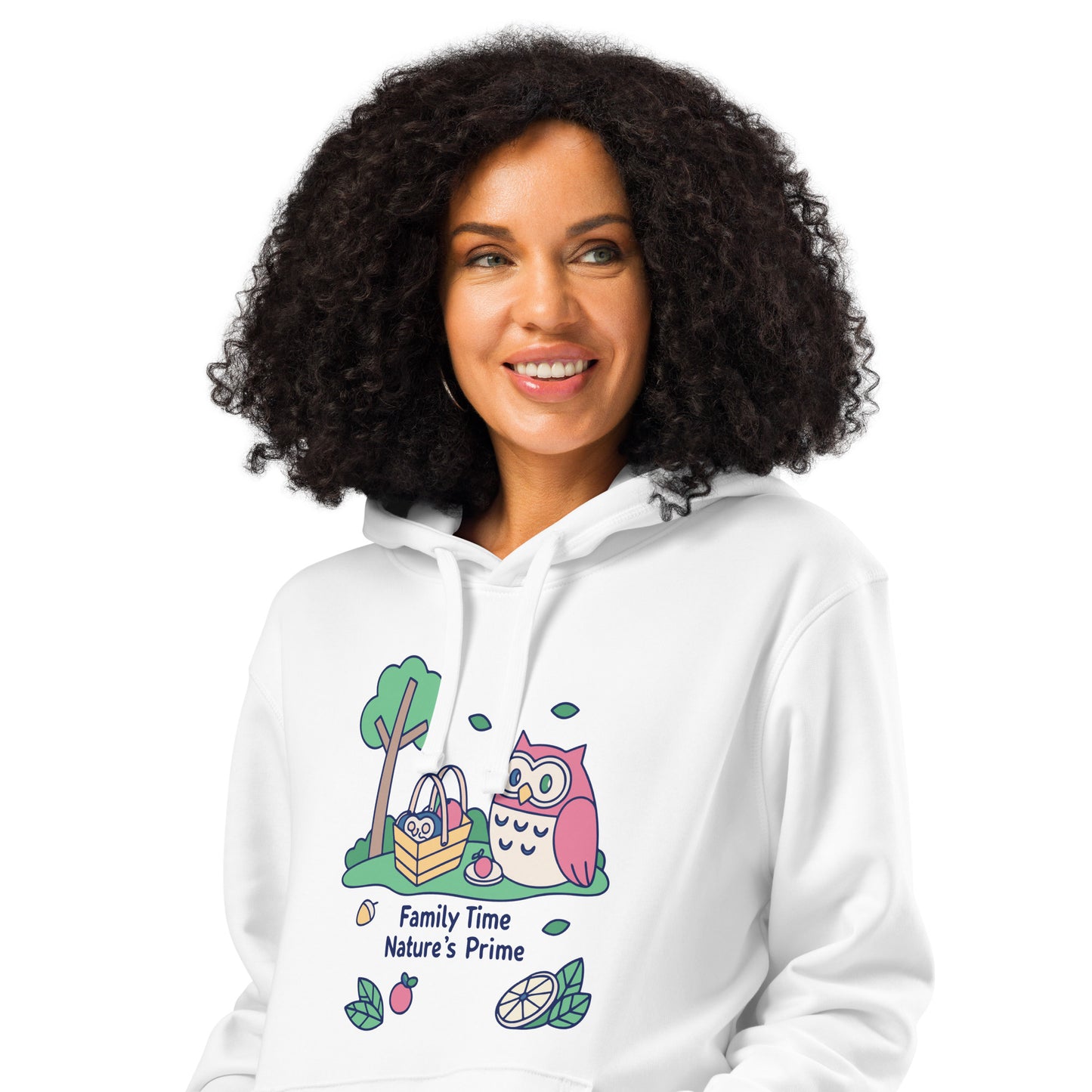Unisex Organic Mid-Weight Hoodie | Owl Themed Sustainable Fashion Dudeily