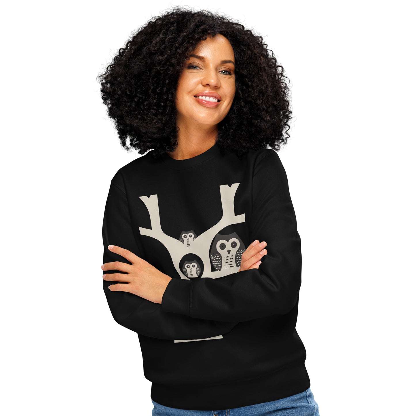 Unisex Organic Mid-Weight Sweatshirt – OwlNest Sustainable Fashion for Family Day Dudeily