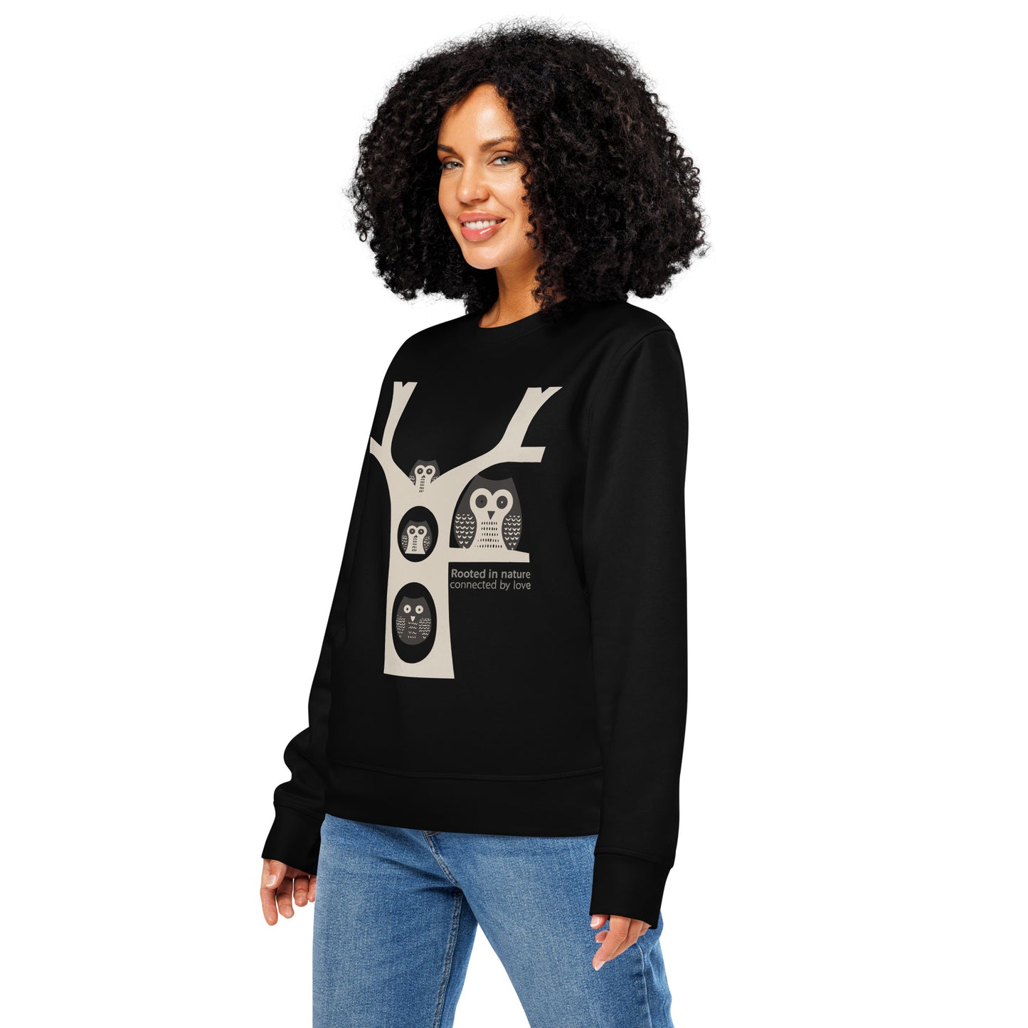 Unisex Organic Mid-Weight Sweatshirt – OwlNest Sustainable Fashion for Family Day Dudeily