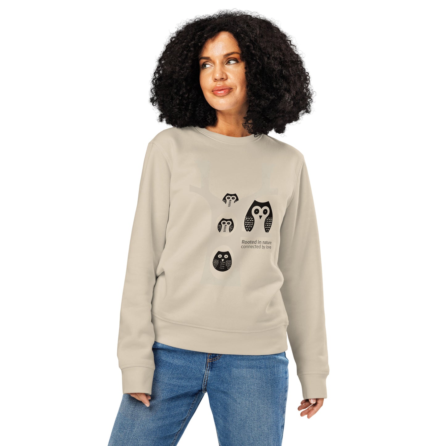 Unisex Organic Mid-Weight Sweatshirt – OwlNest Sustainable Fashion for Family Day Desert Dust Dudeily
