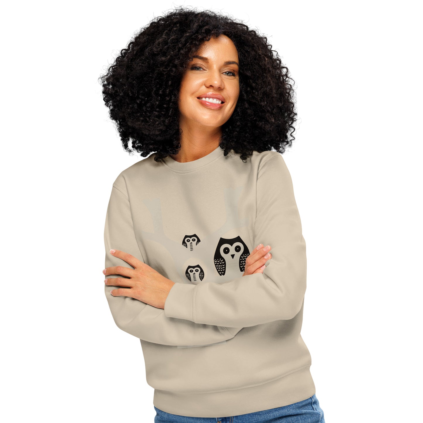 Unisex Organic Mid-Weight Sweatshirt – OwlNest Sustainable Fashion for Family Day Dudeily