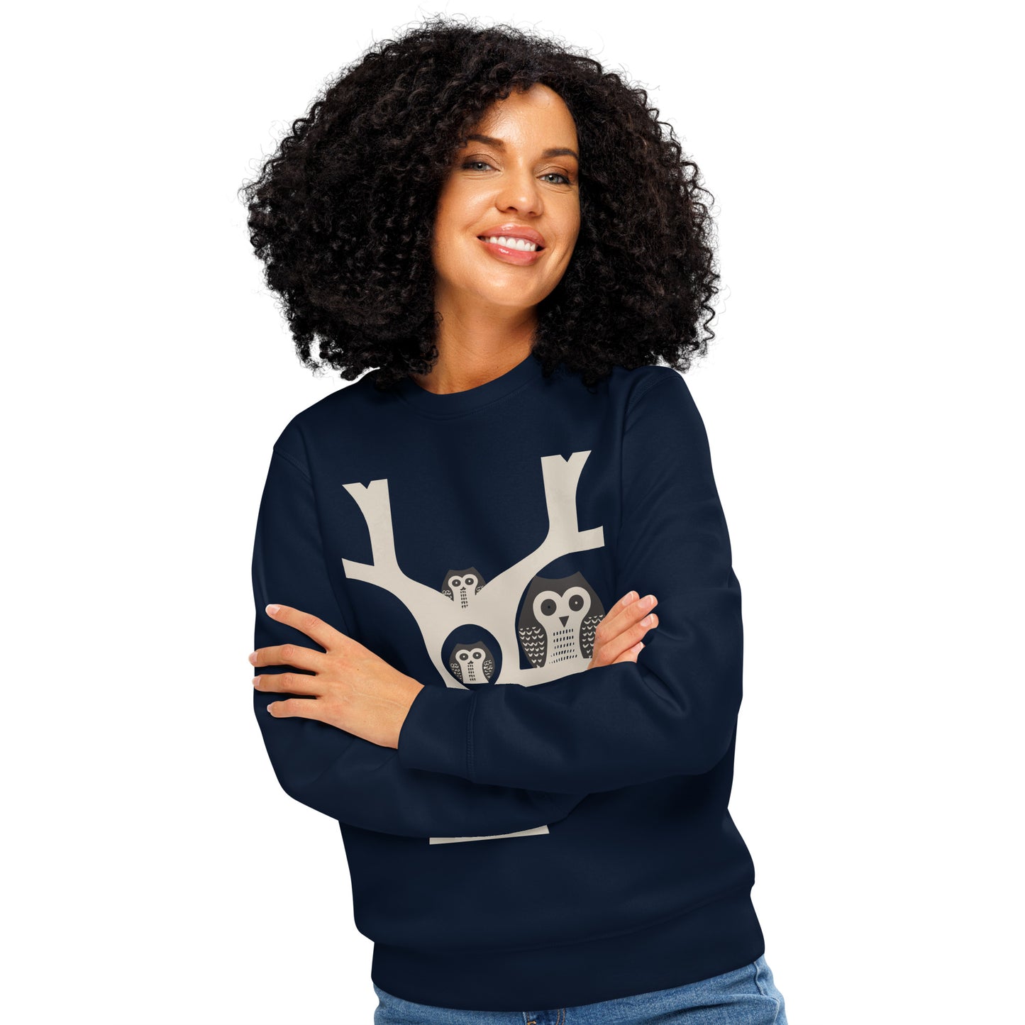 Unisex Organic Mid-Weight Sweatshirt – OwlNest Sustainable Fashion for Family Day Dudeily