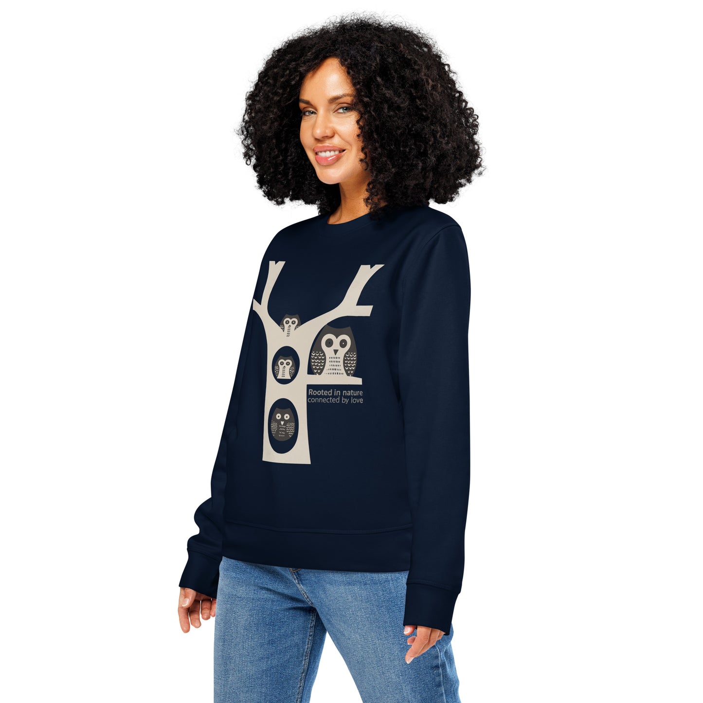 Unisex Organic Mid-Weight Sweatshirt – OwlNest Sustainable Fashion for Family Day Dudeily