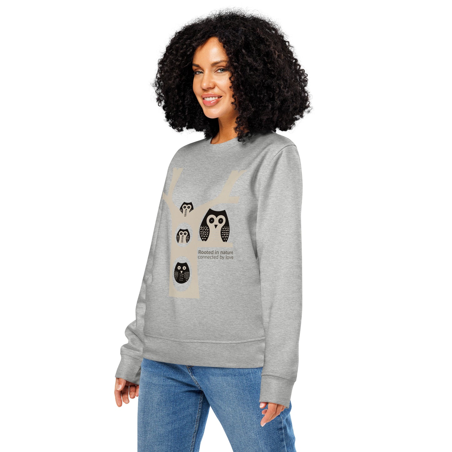 Unisex Organic Mid-Weight Sweatshirt – OwlNest Sustainable Fashion for Family Day Dudeily