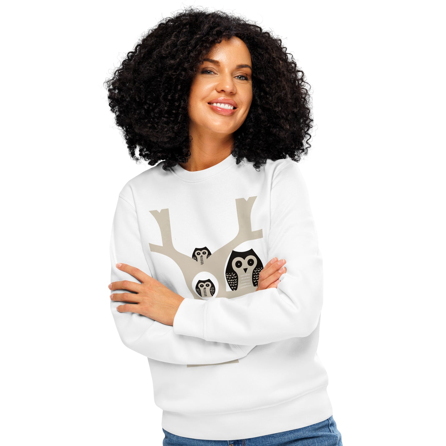 Unisex Organic Mid-Weight Sweatshirt – OwlNest Sustainable Fashion for Family Day Dudeily
