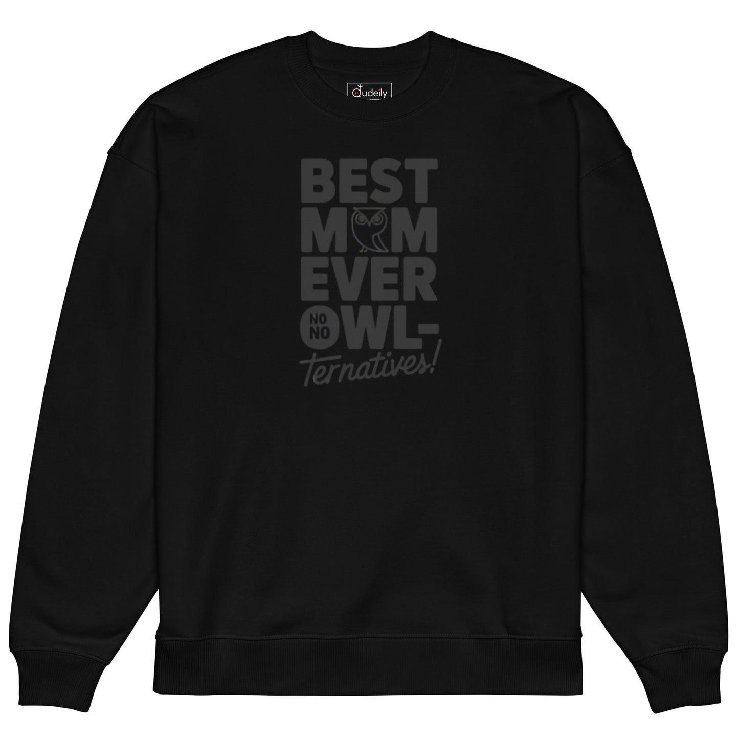 Unisex Organic Oversized Sweatshirt – Eco-Friendly Owl-Inspired Pullover for Ultimate Comfort Dudeily