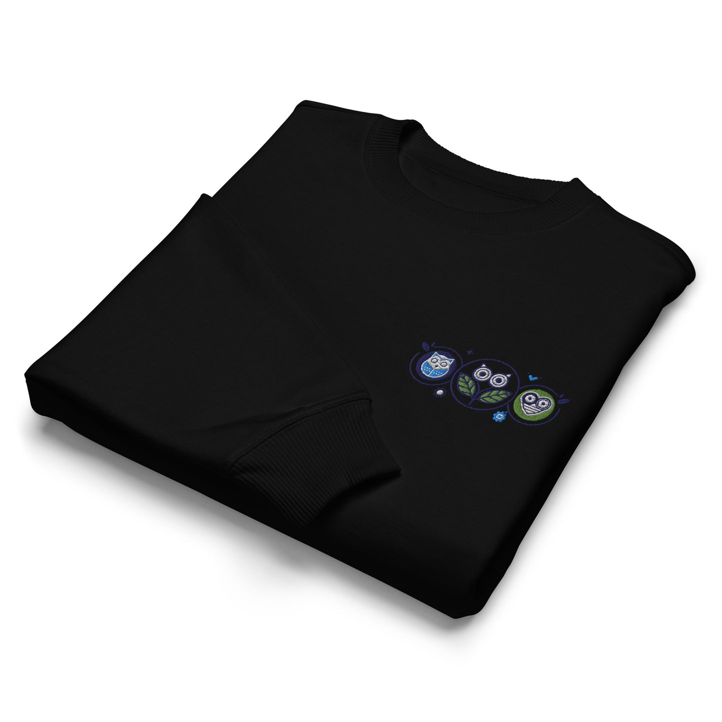 Unisex Organic Oversized Sweatshirt: Nature’s Union | Owl Embroidered Sustainable Fashion USA Dudeily