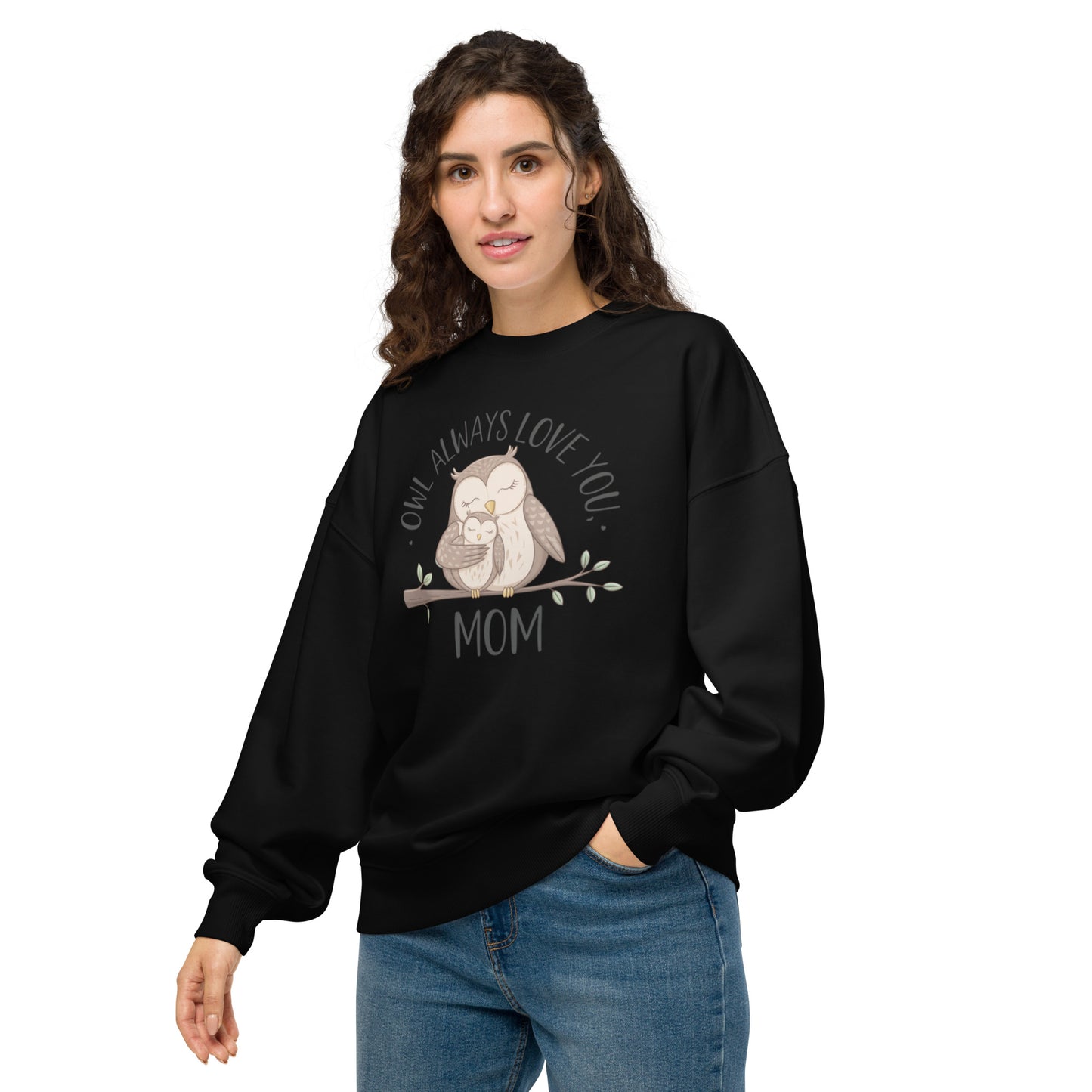 Unisex Organic Oversized Sweatshirt - Eco-Friendly Fashion Essentials Black Dudeily
