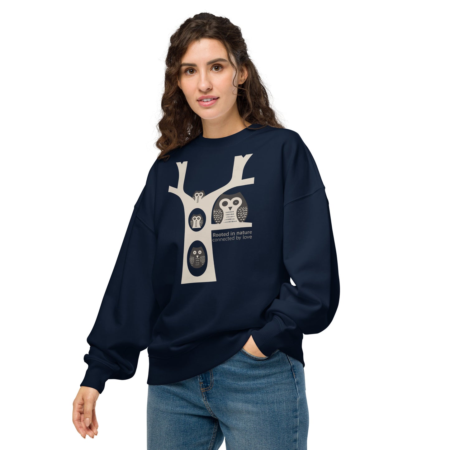 Unisex Organic Oversized Sweatshirt – OwlNest Sustainable Fashion USA Edition Dudeily