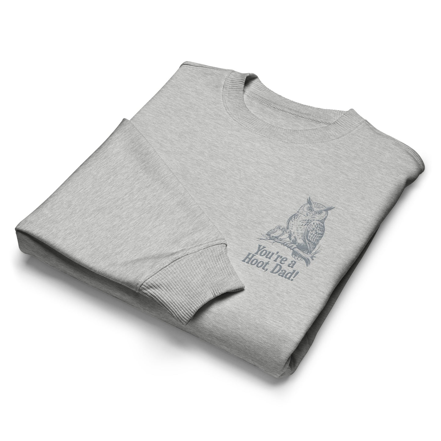 Owl-Themed Unisex Organic Oversized Sweatshirt | Sustainable & Eco-Friendly Fashion for Every Dudeily