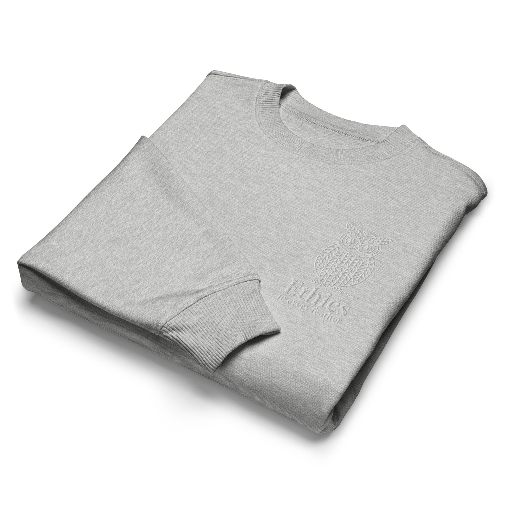 Owl Unisex Organic Oversized Sweatshirt – "Ethics in Every Feather" | Sustainable Fashion USA Dudeily