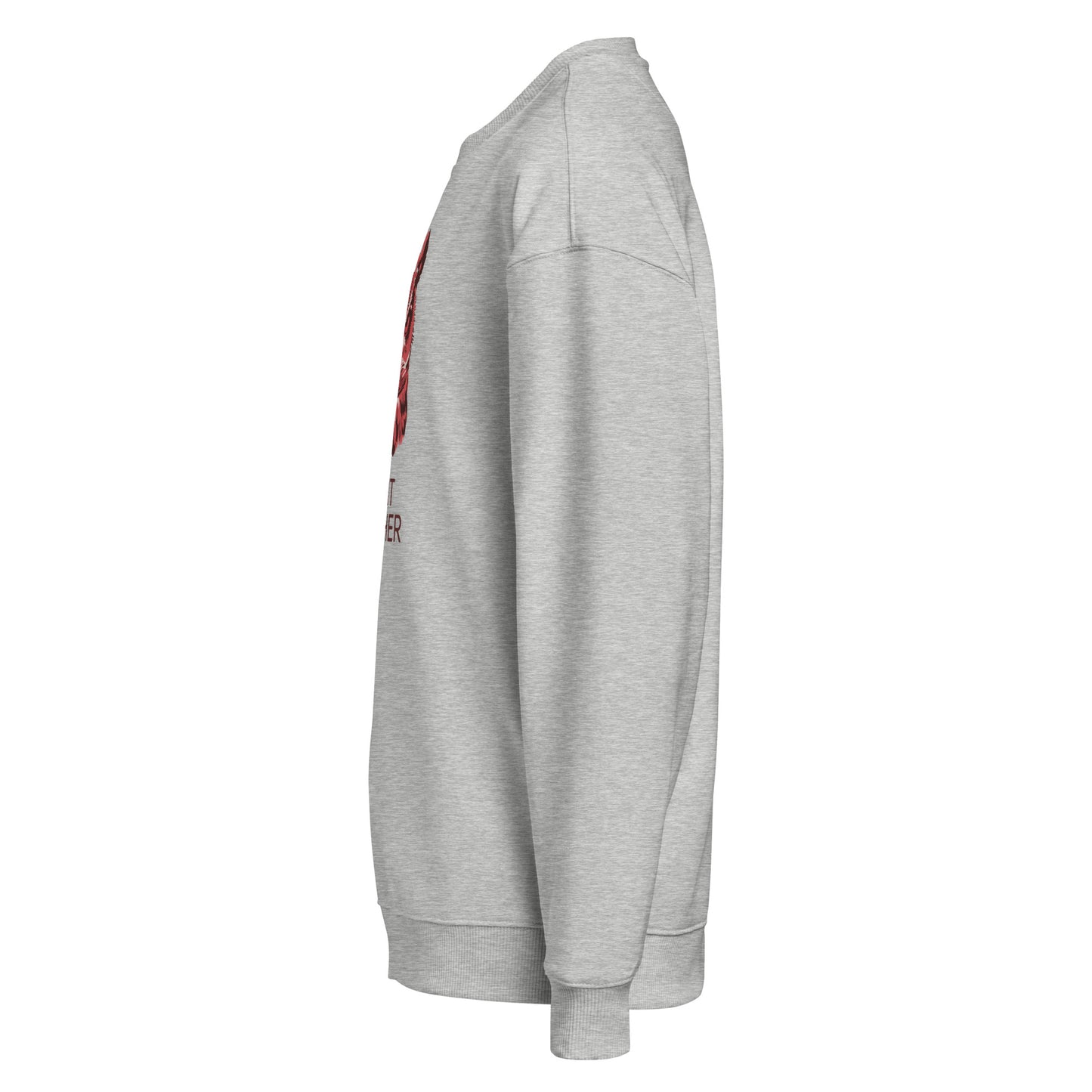 Unisex Organic Oversized Sweatshirt: ‘Silent Watcher’ in Fall | Sustainable Owl Fashion USA Dudeily