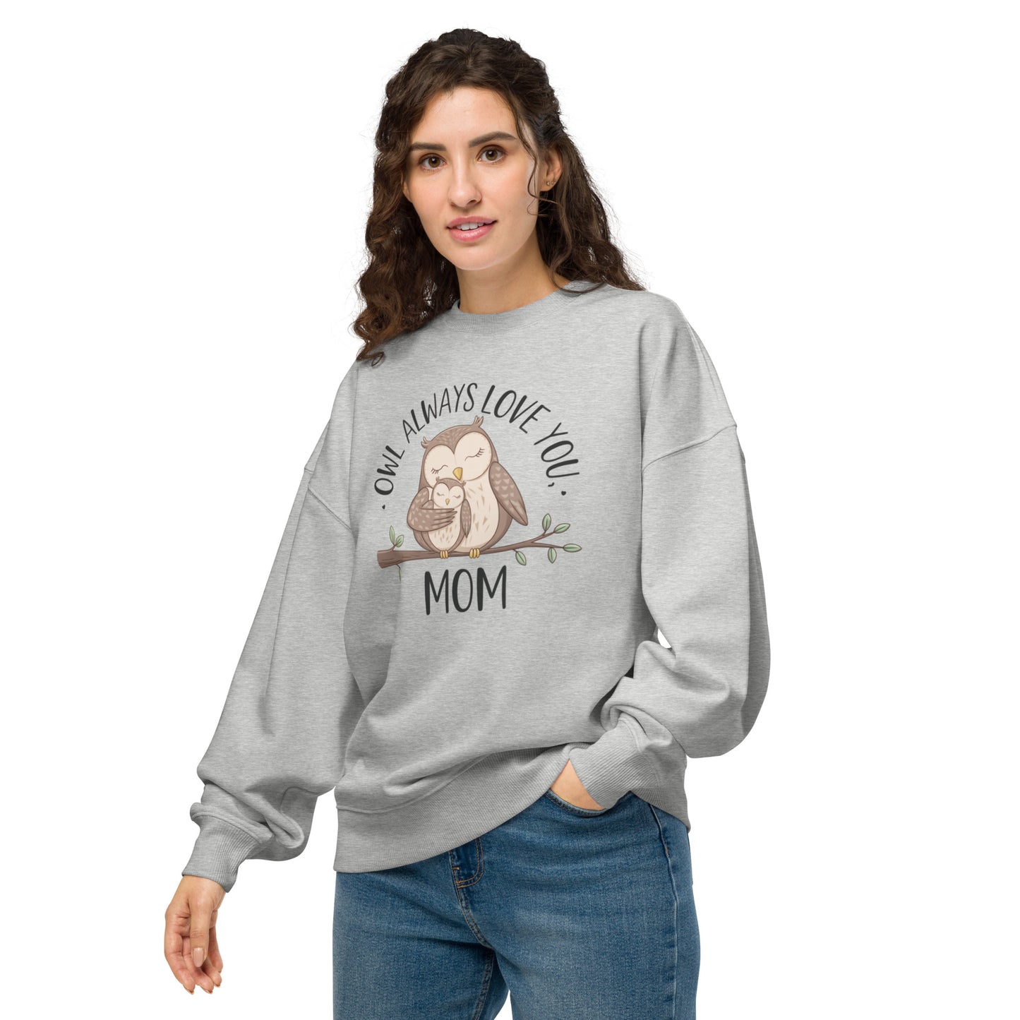 Unisex Organic Oversized Sweatshirt - Eco-Friendly Fashion Essentials Heather Grey Dudeily