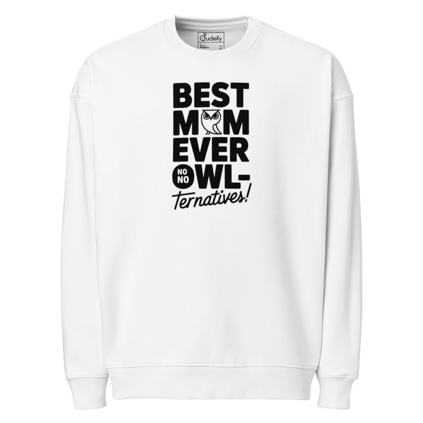 Unisex Organic Oversized Sweatshirt – Eco-Friendly Owl-Inspired Pullover for Ultimate Comfort Dudeily