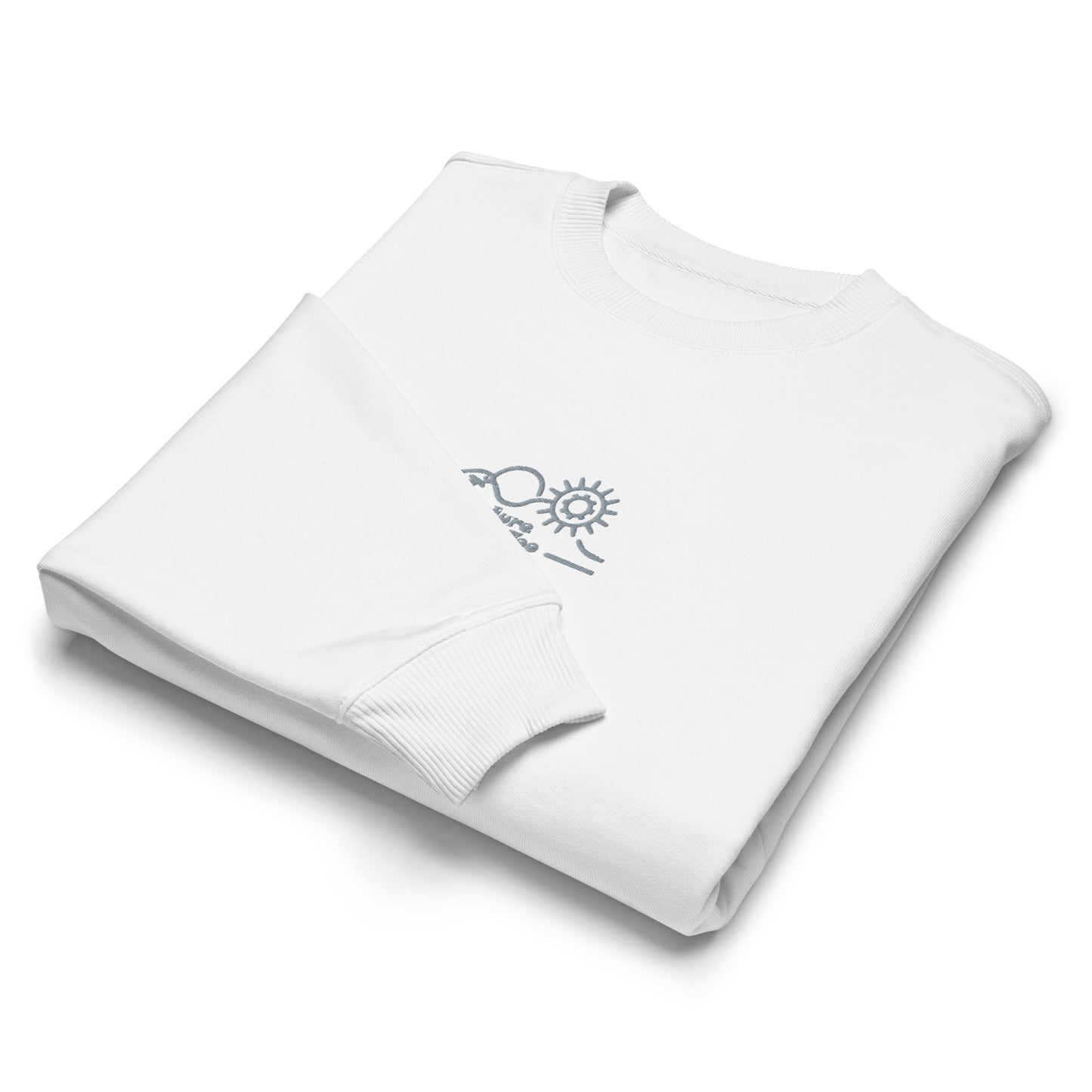 Unisex Organic Oversized Sweatshirt: Nature Works Too | Owl Embroidered Sustainable Fashion USA by Dudeily Dudeily