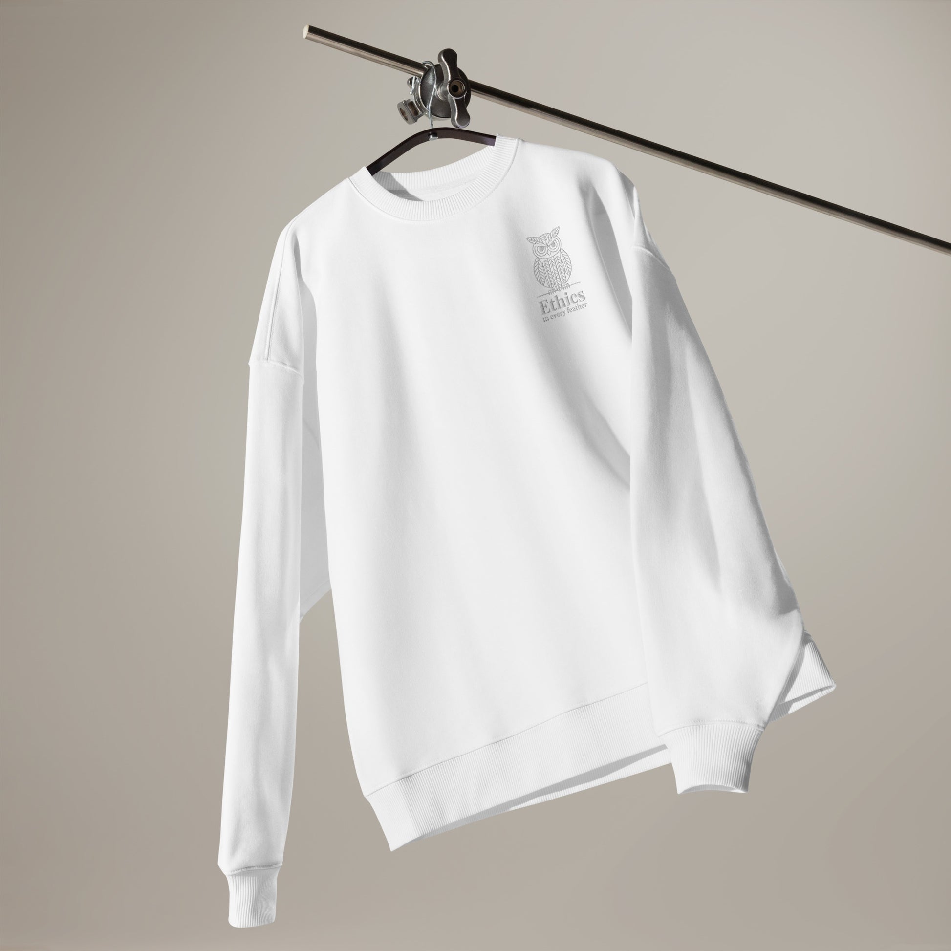 Owl Unisex Organic Oversized Sweatshirt – "Ethics in Every Feather" | Sustainable Fashion USA Dudeily