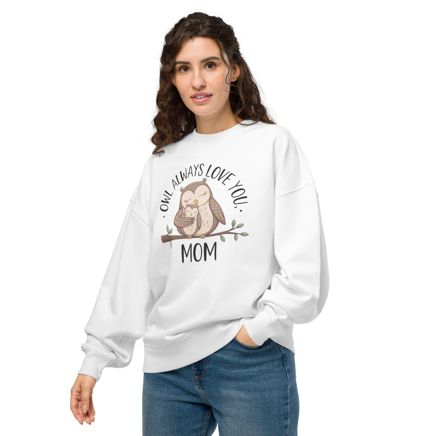 Unisex Organic Oversized Sweatshirt - Eco-Friendly Fashion Essentials White Dudeily