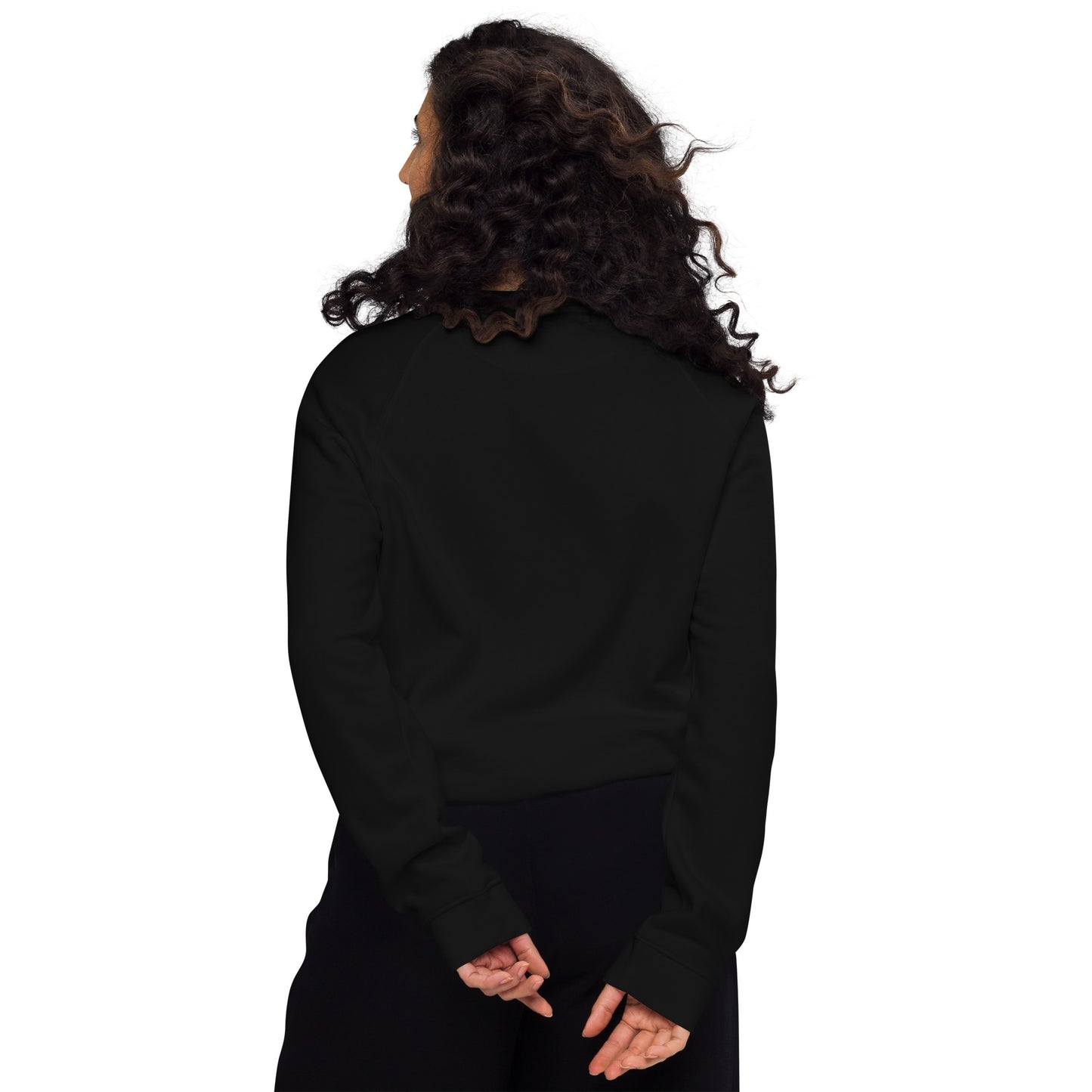 Unisex Organic Raglan Sweatshirt: ‘Silent Watcher’ in Fall | Sustainable Owl Fashion USA Dudeily