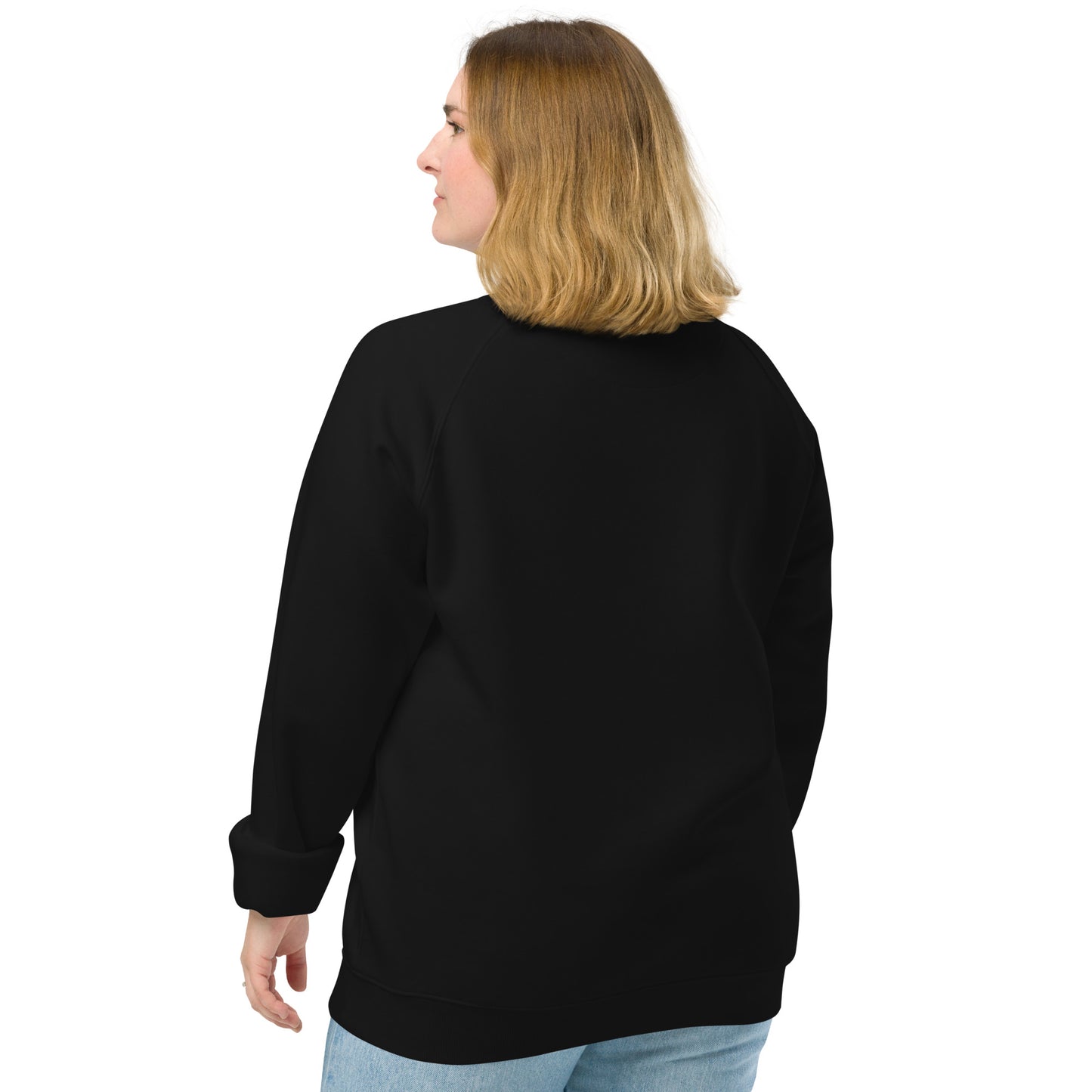 Raglan Sweatshirt: 'Peace in the Night' in Fall | Sustainable Owl Fashion USA Dudeily