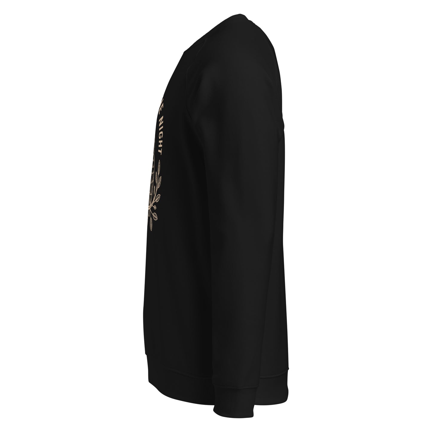 Raglan Sweatshirt: 'Peace in the Night' in Fall | Sustainable Owl Fashion USA Dudeily