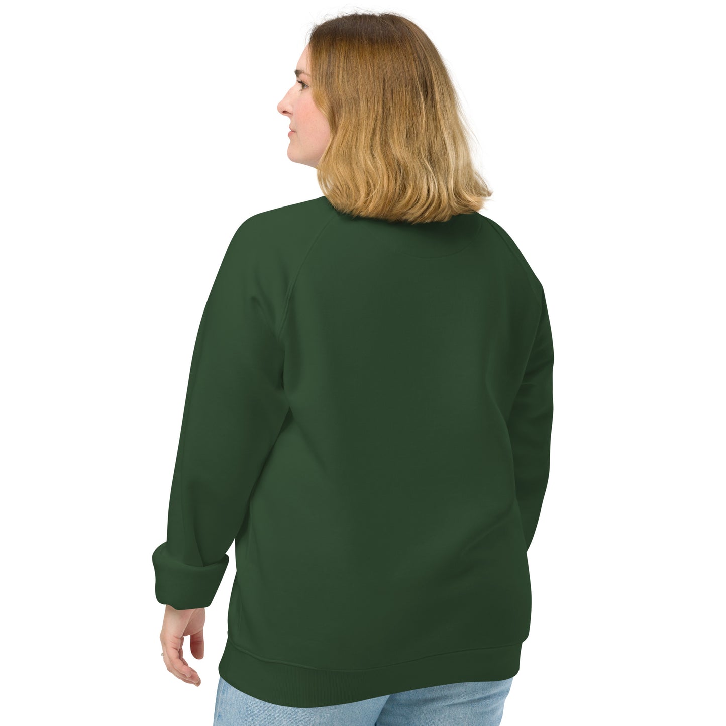 Owl Unisex Organic Raglan Sweatshirt – 'Peace Lives in the Night' in Fall | Sustainable Fashion USA Dudeily
