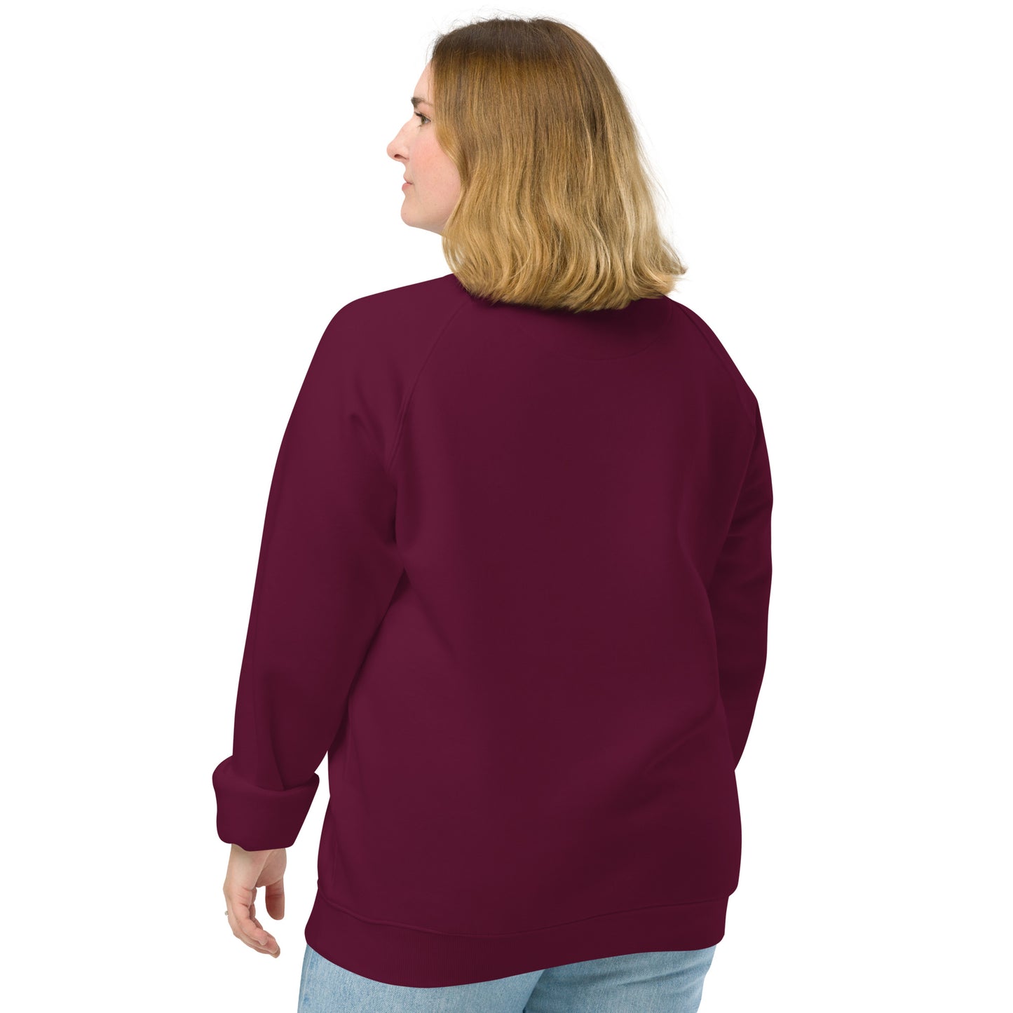 Owl Unisex Organic Raglan Sweatshirt – 'Peace Lives in the Night' in Fall | Sustainable Fashion USA Dudeily