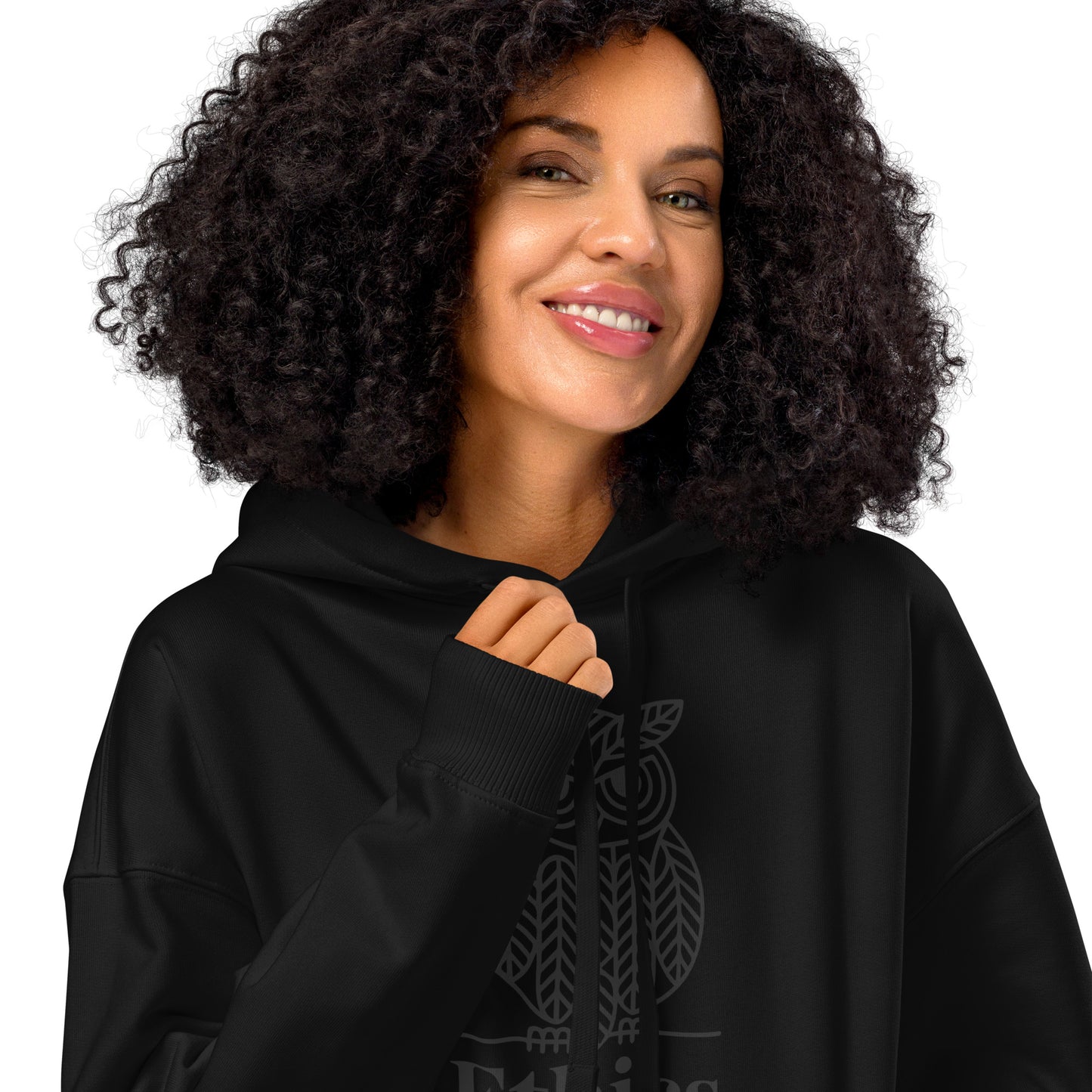 Unisex Organic Relaxed Hoodie: 'Ethics in Every Feather' | Sustainable Owl Fashion USA Dudeily