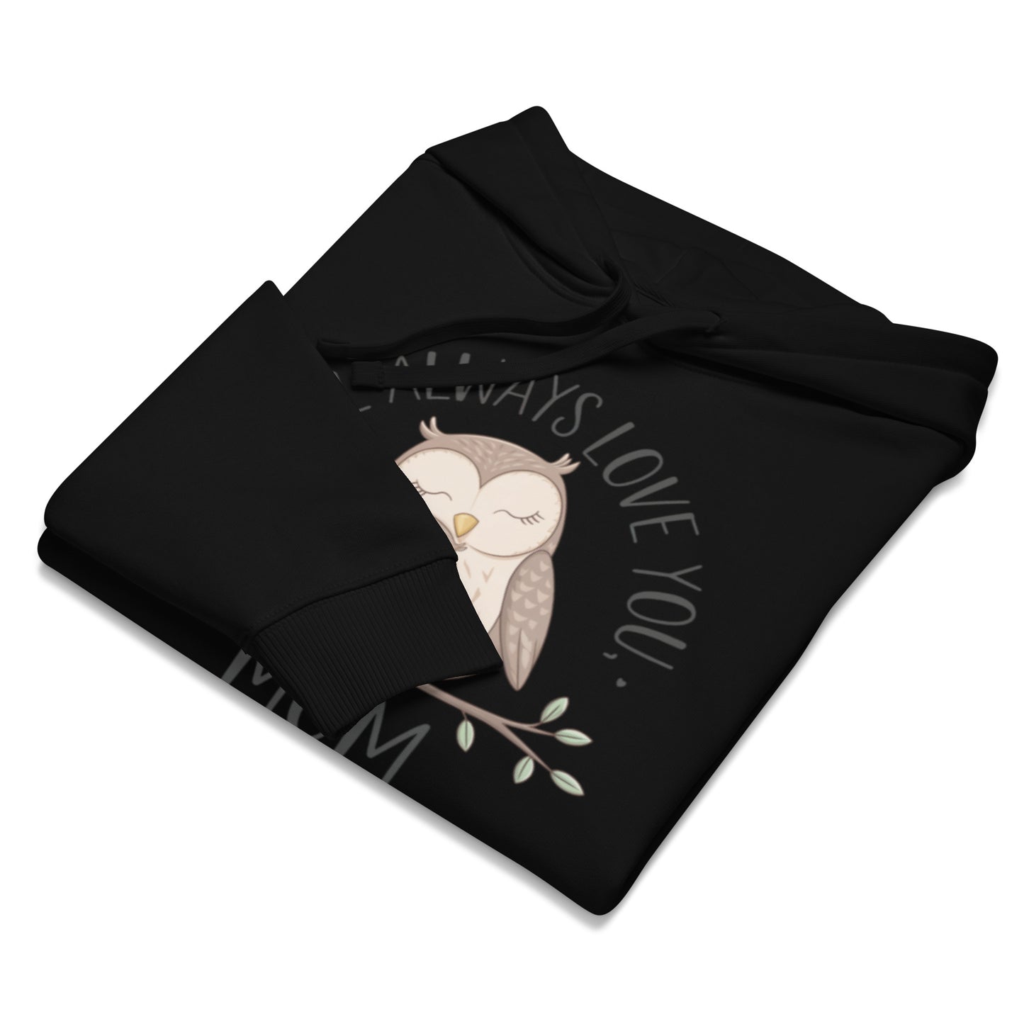 Unisex Organic Relaxed Hoodie – Owl-Themed Eco-Friendly & Sustainable Dudeily