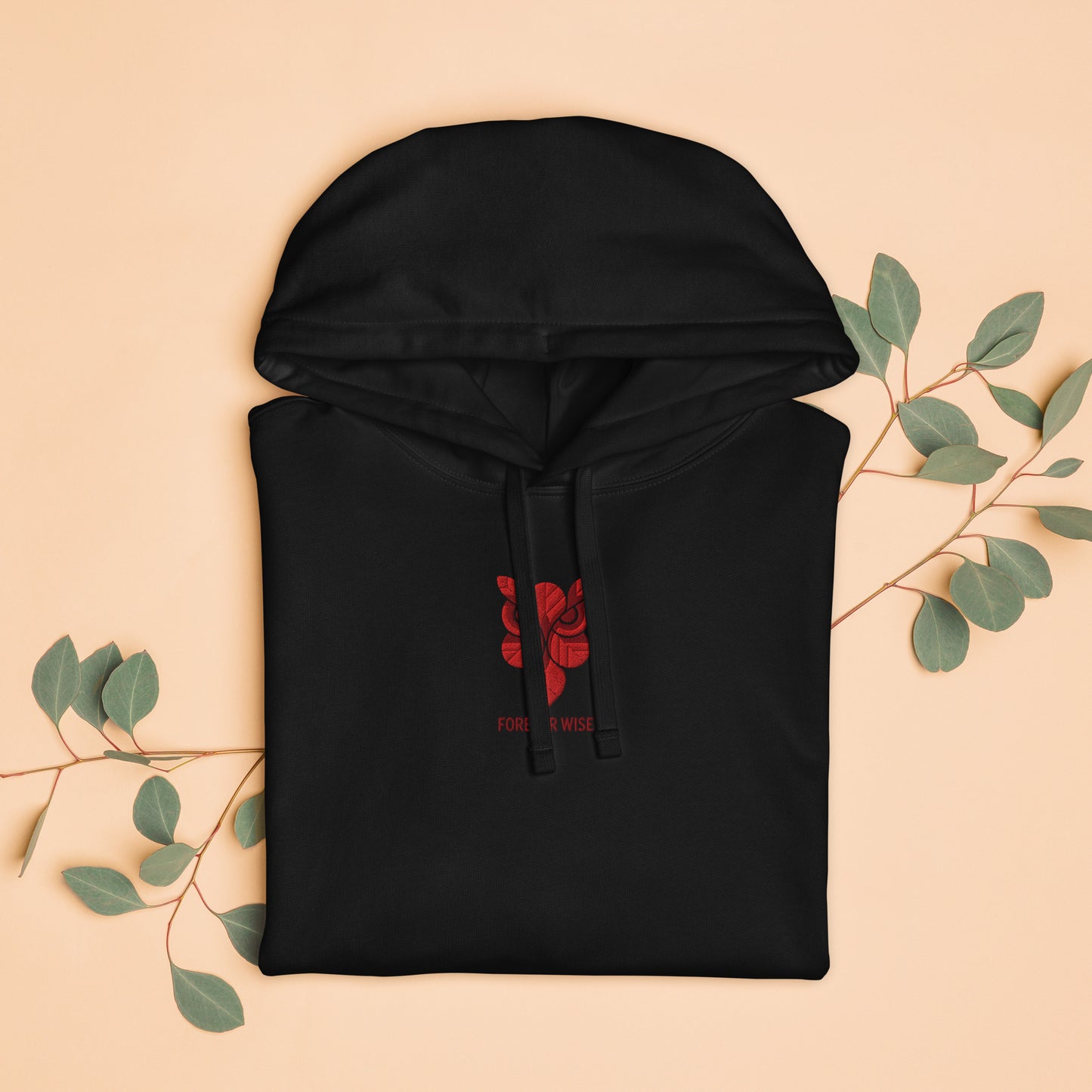 Owl Unisex Organic Relaxed Hoodie: 'Forever Wise' in Fall | Sustainable Fashion USA Dudeily